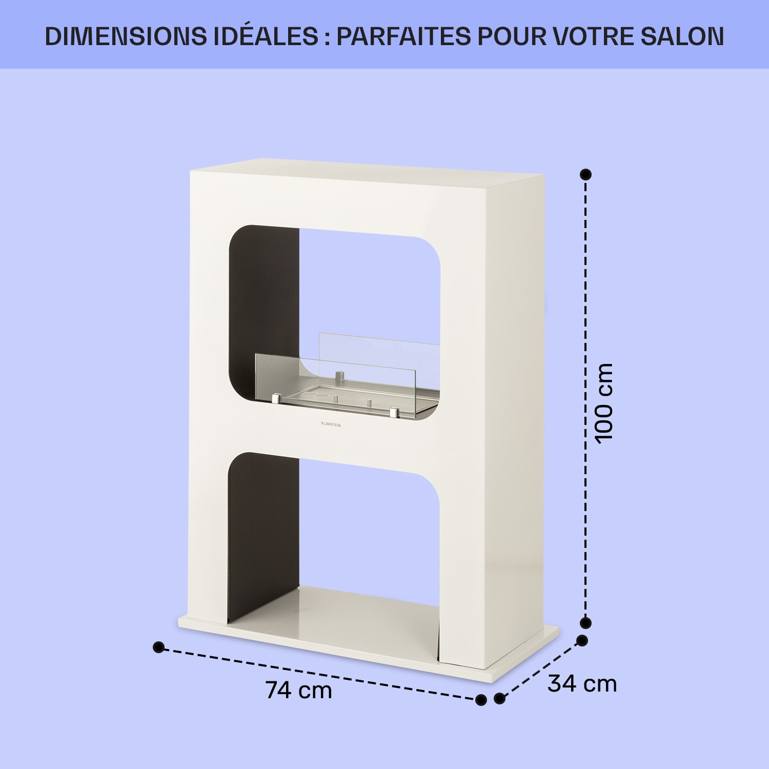 Phantasma Peña Cheminée à l'éthanol bioéthanol sans fumée ni odeur 