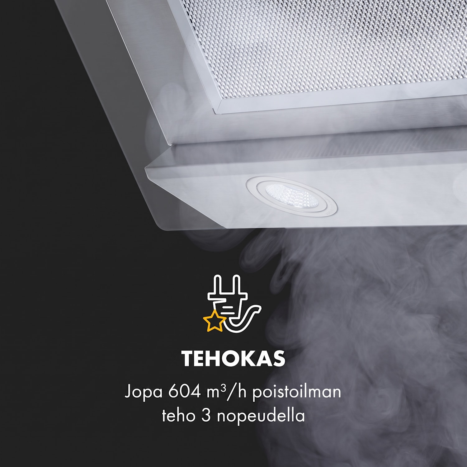 Balzac Silent 60, liesituuletin, 250W, 3 tehotasoa, 604 m³/h, LED EEK A A