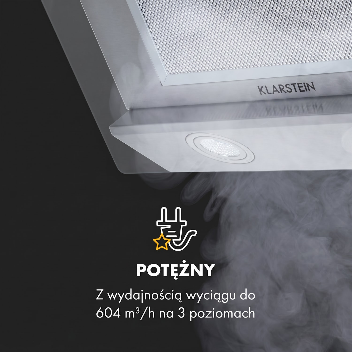 Balzac Silent 60, okap kuchenny, 60 cm, 250 W, 3 prędkości, 604 m³/h, LED, klasa energetyczna A A