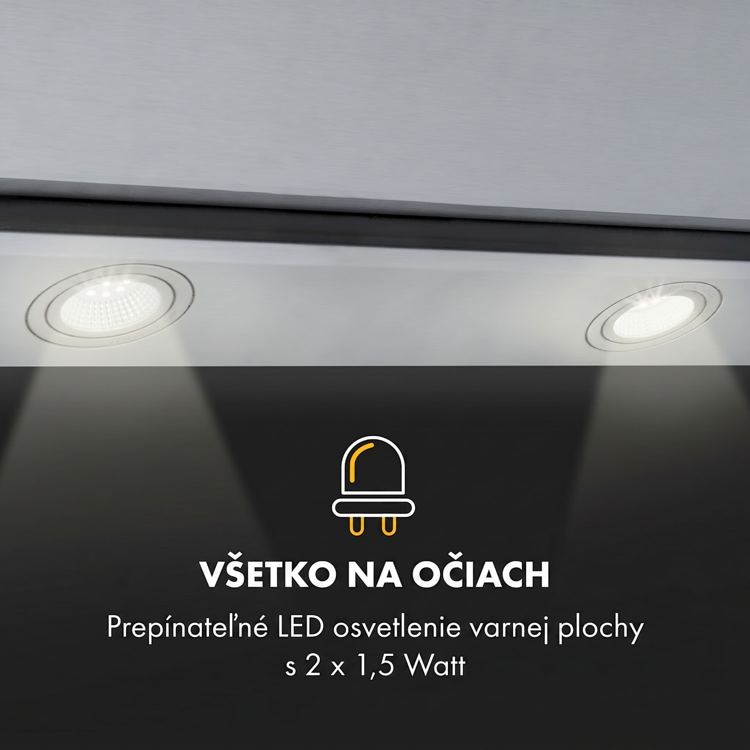 Balzac Silent 60, digestor, 60 cm, nástenný, 604 m³/h, A, dotykové ovládanie, nehrdzavejúca oceľ A