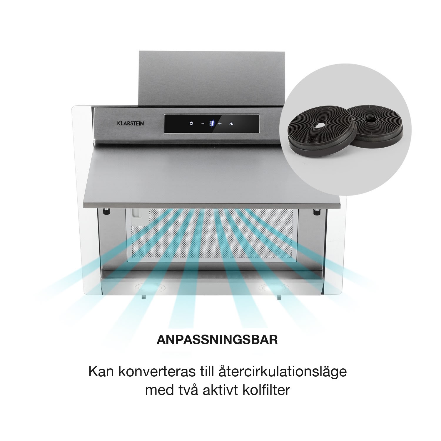 Balzac Silent 60 Köksfläkt 250W 604 m³/h LED EK A 