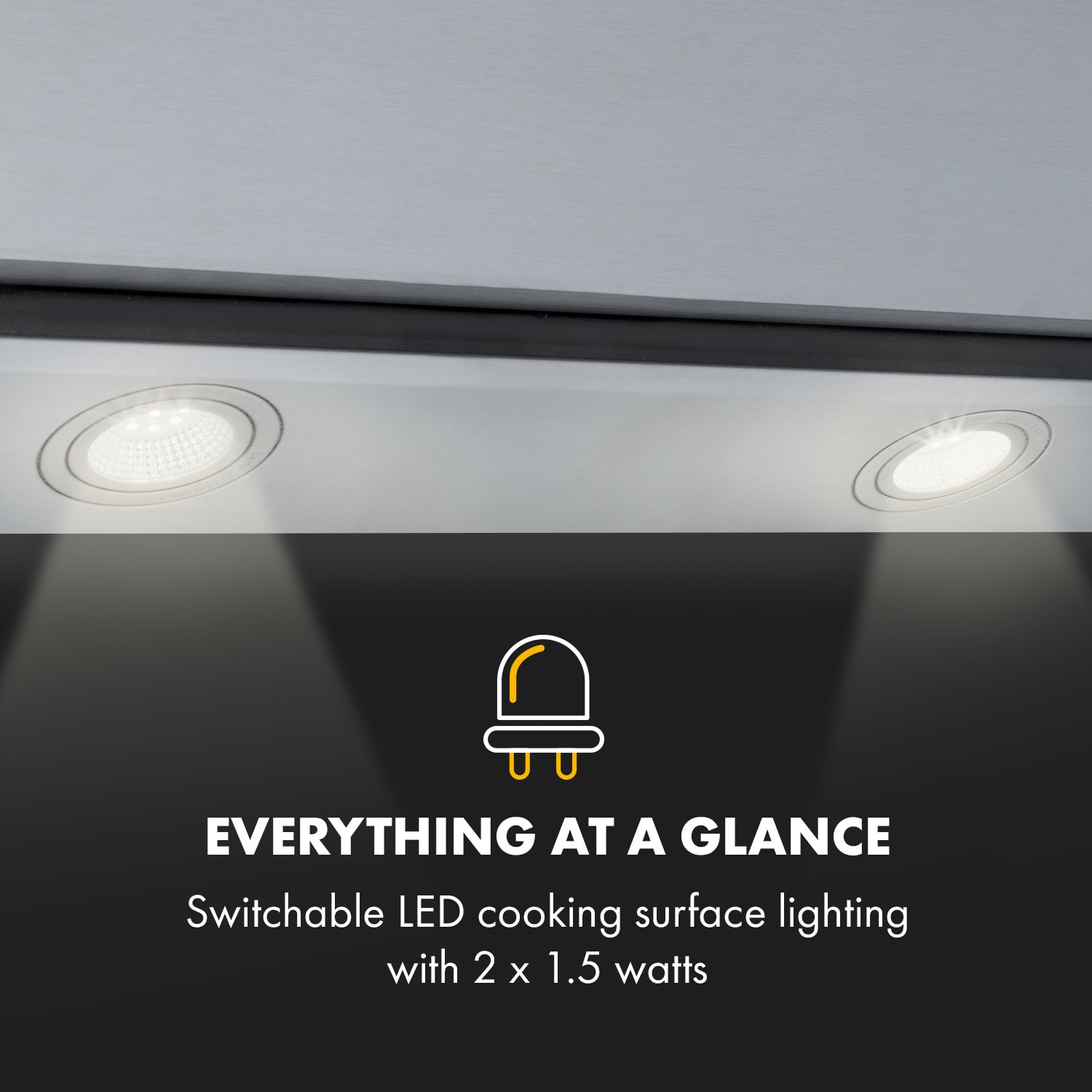 Balzac Silent 60, Cooker Extractor Hood, 250W, 3 Levels, 604 m³ / h, LED, EEC A A