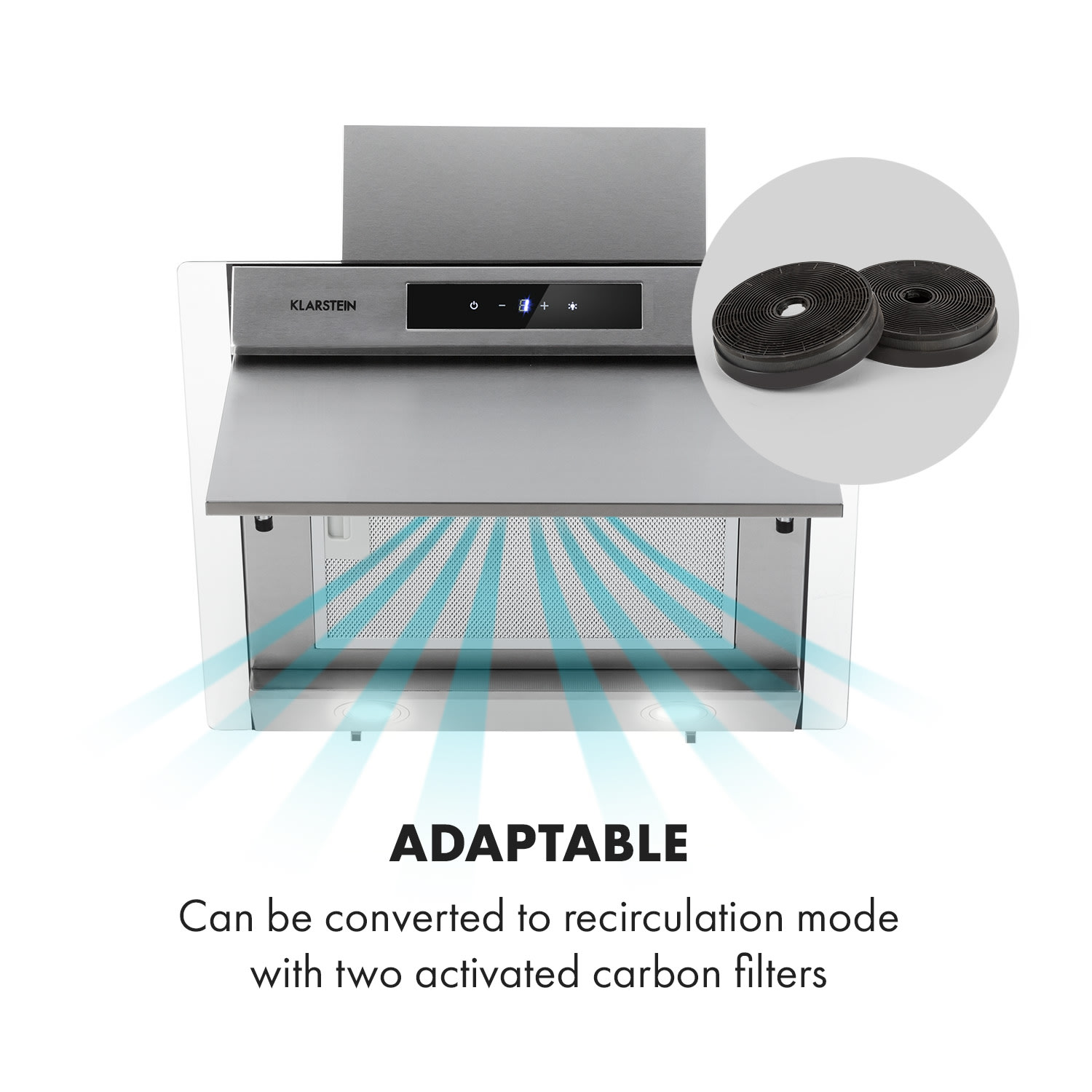 Balzac Silent 60, Cooker Extractor Hood, 250W, 3 Levels, 604 m³ / h, LED, EEC A A