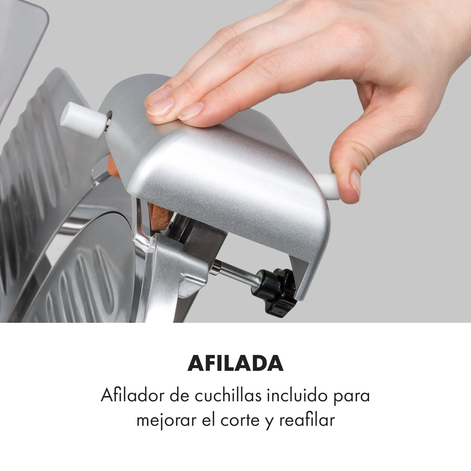 Cortadora Carpaccio 240W 0-12mm 200x155mm acero inoxidable Plata
