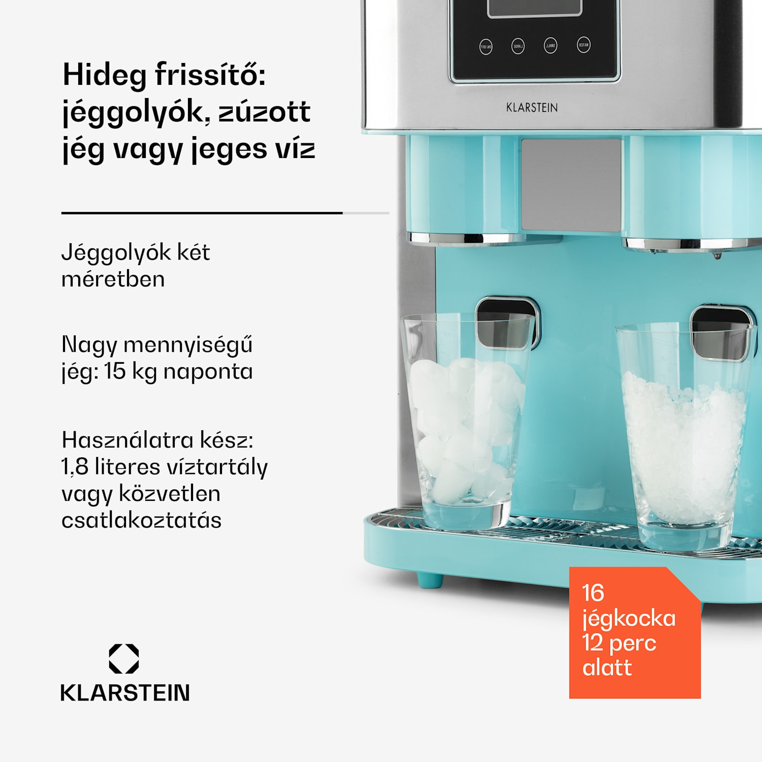 Eiszeit Crush, ледогенератор, 2 размера, натрошен лед Аква