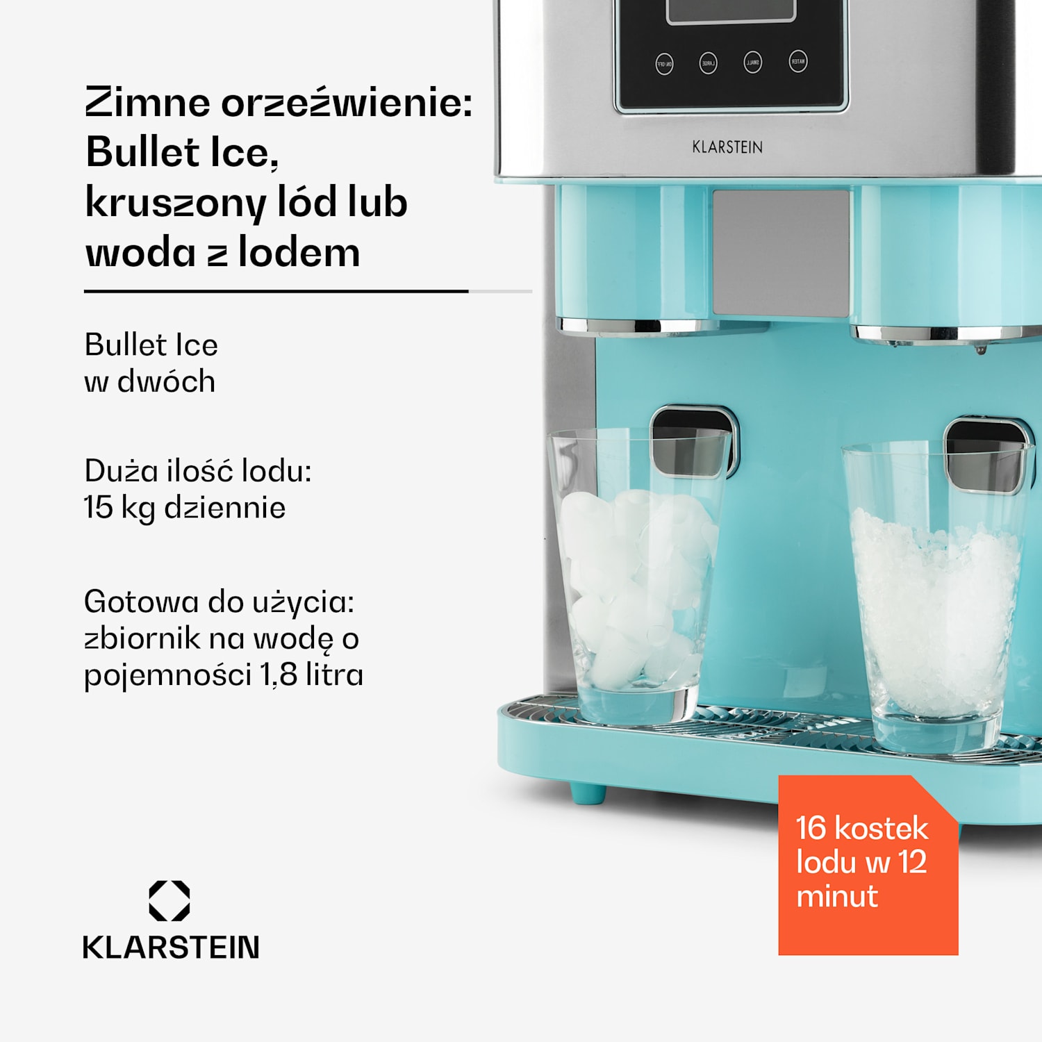 Eiszeit Crush, výrobník ledu, 2 velikosti, drcený led 