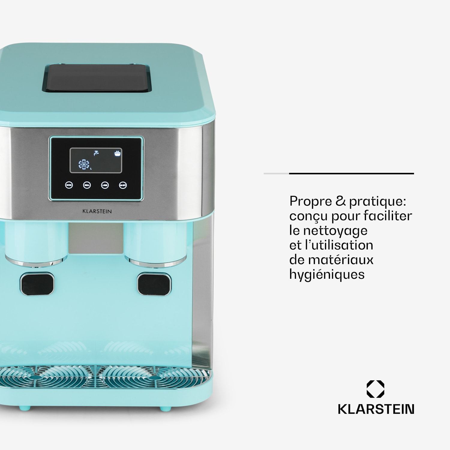 Eiszeit Crush machine à glaçons 2 tailles de glace pilée Aqua