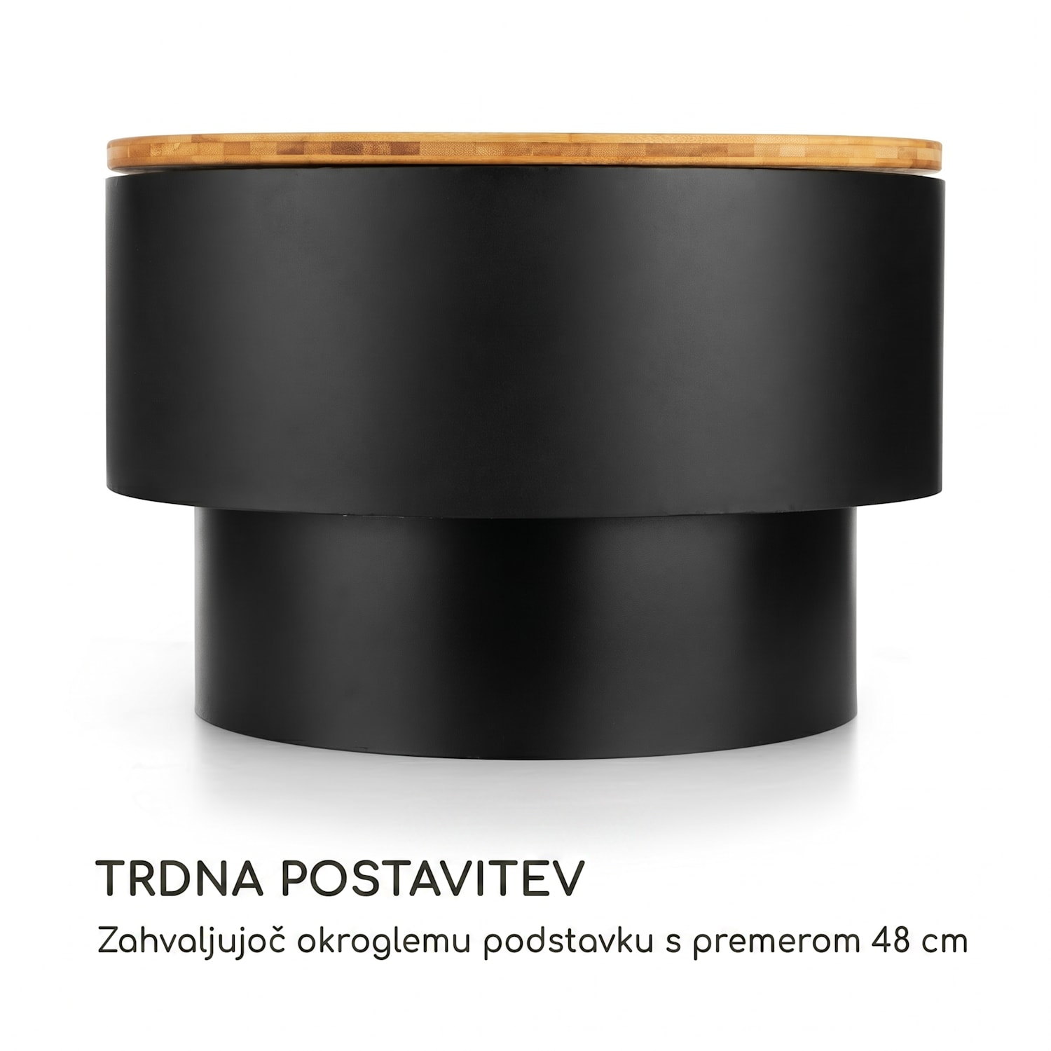Pompeji, kurišče in žar, Ø60cm, jeklo Črna