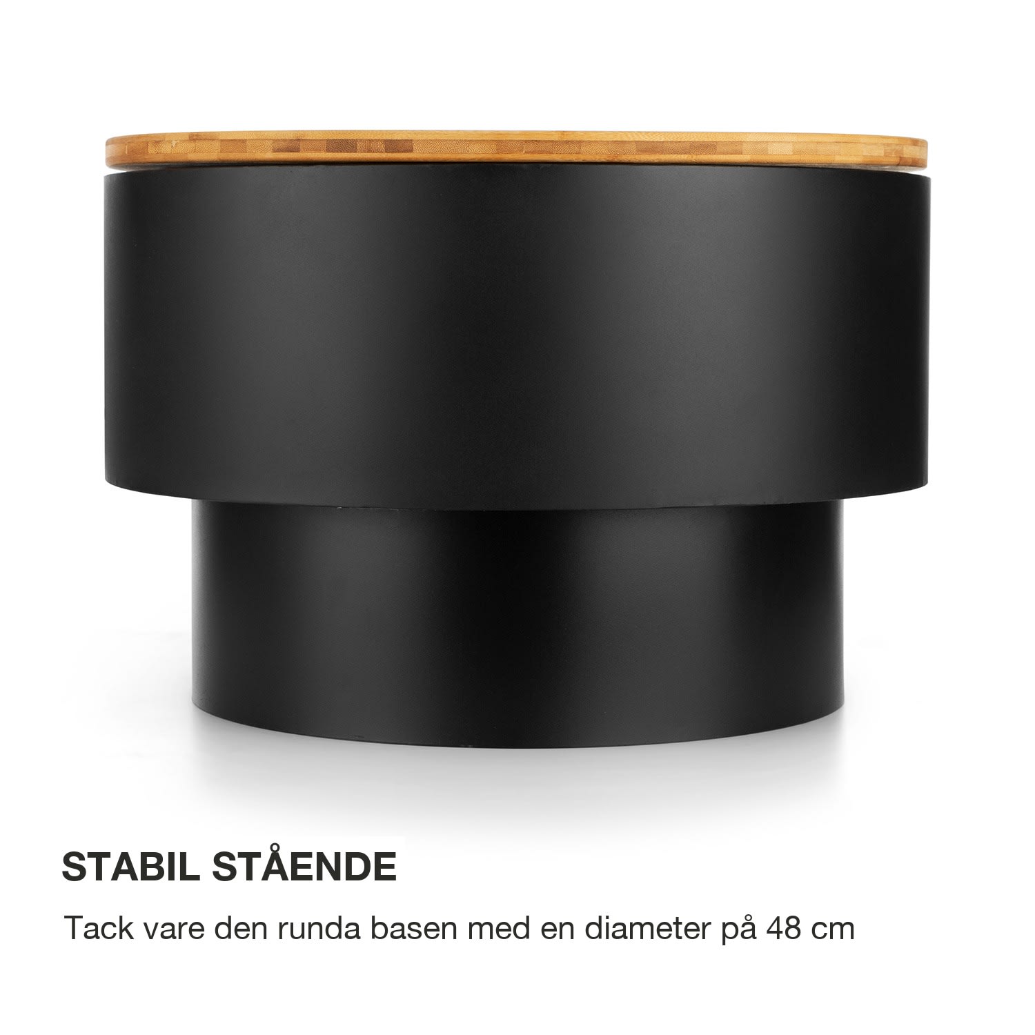 Pompeji eldskål och grill Ø60 cm stål Svart