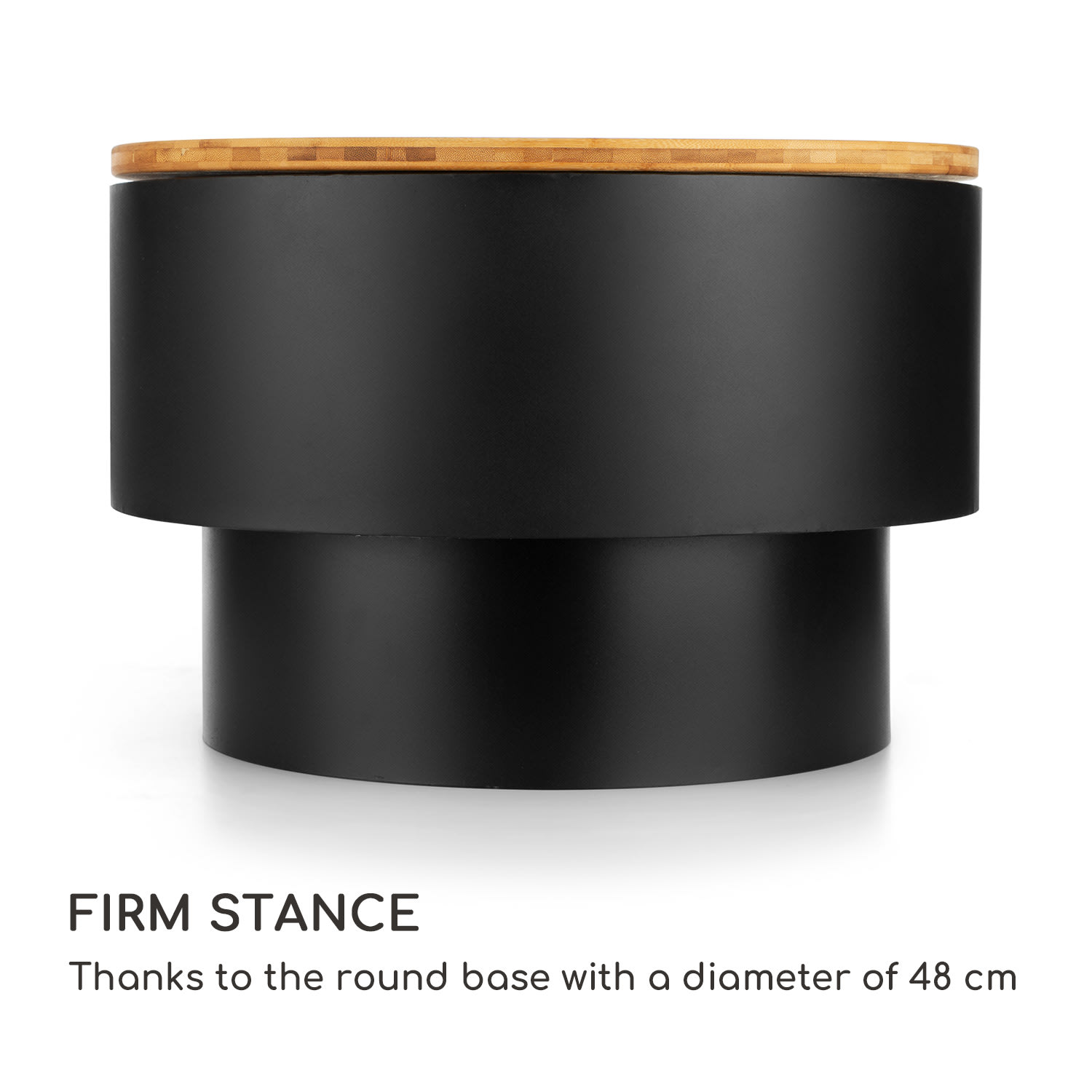 Pompeji, ohniště s grilem, Ø 60 cm, ocel Černá