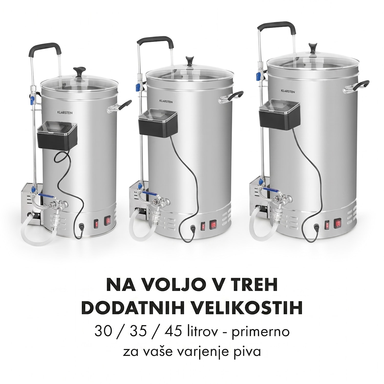 Brauheld Pro, kotel za slajenje, 3300 W, 70 l, 30 - 100 ° C, obtočna črpalka, nerjaveče jeklo 
