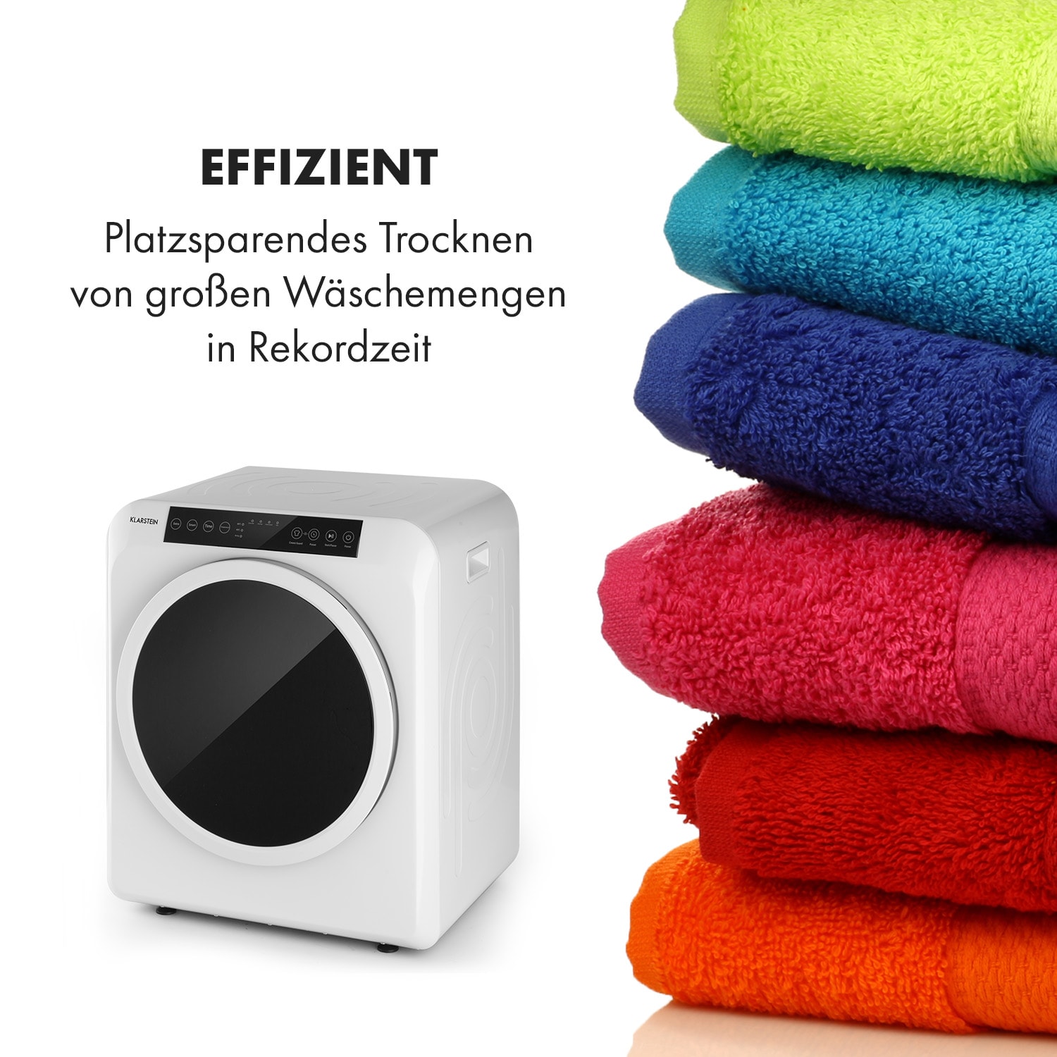 EZ Dry Wäschetrockner Ablufttrockner 1500W 6kg 60cm Weiß