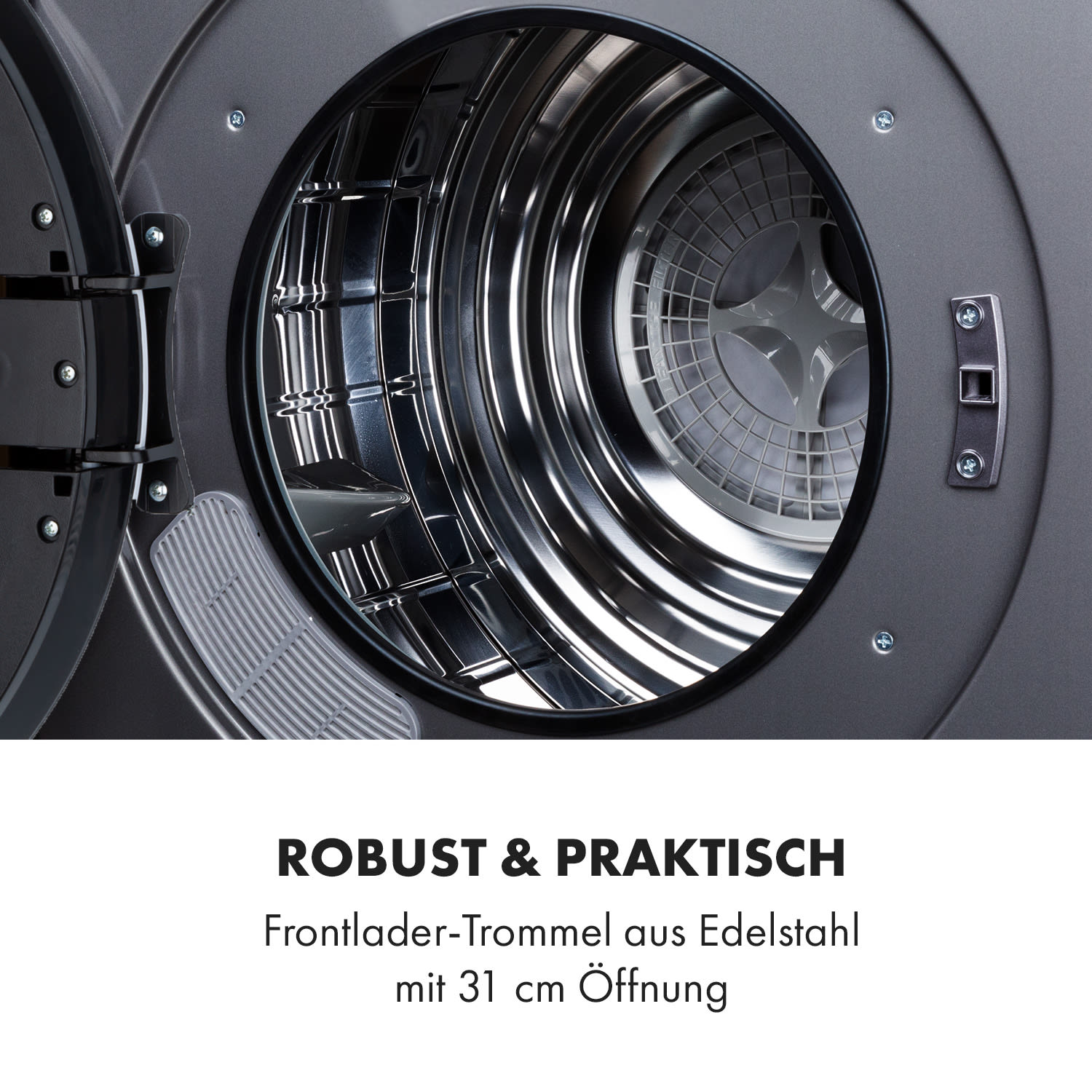 EZ Dry Wäschetrockner Ablufttrockner 1500W 6kg 60cm Anthrazit