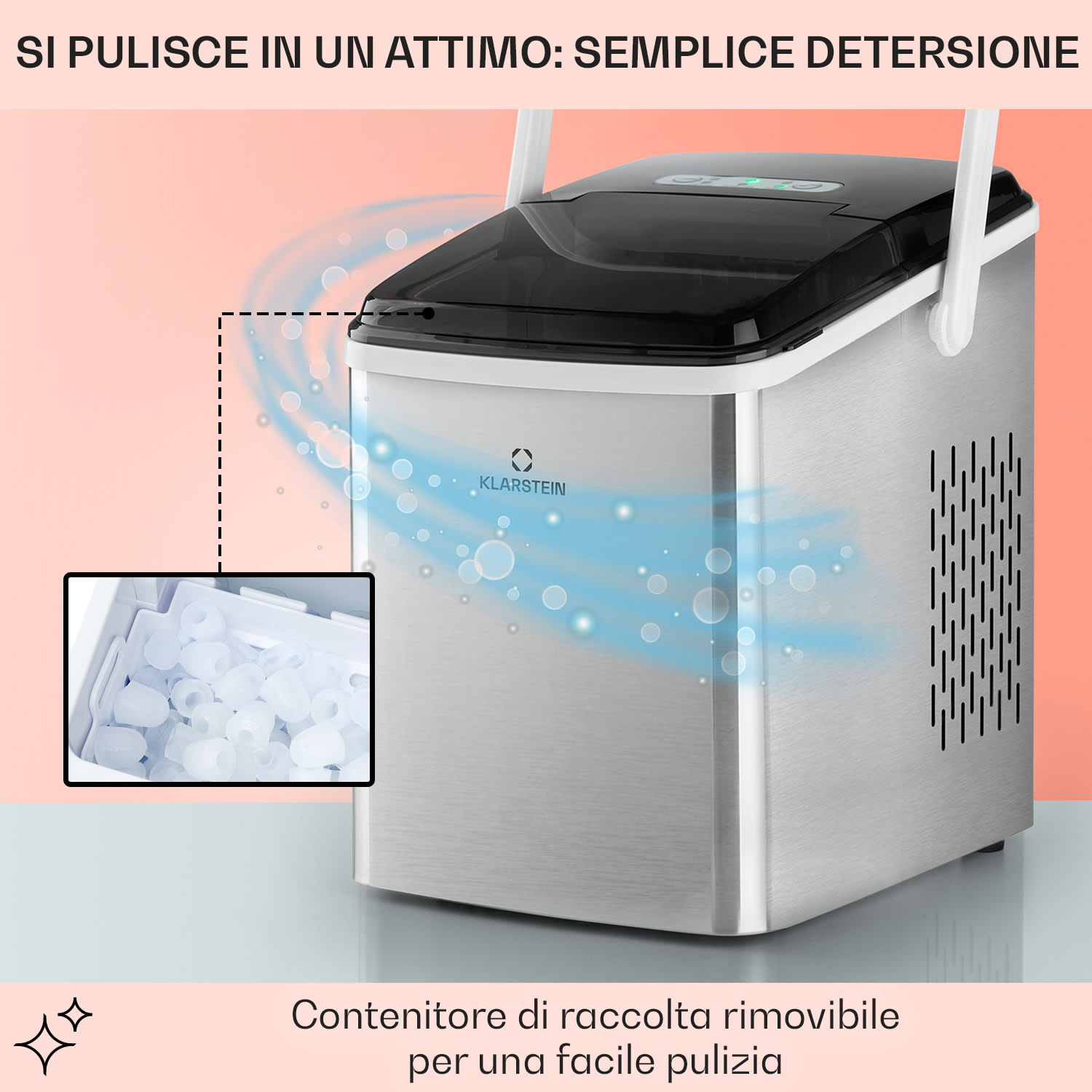 AeroVital Fry Friggitrice ad Aria 1500W 10l 9 Programmi nero/argento 