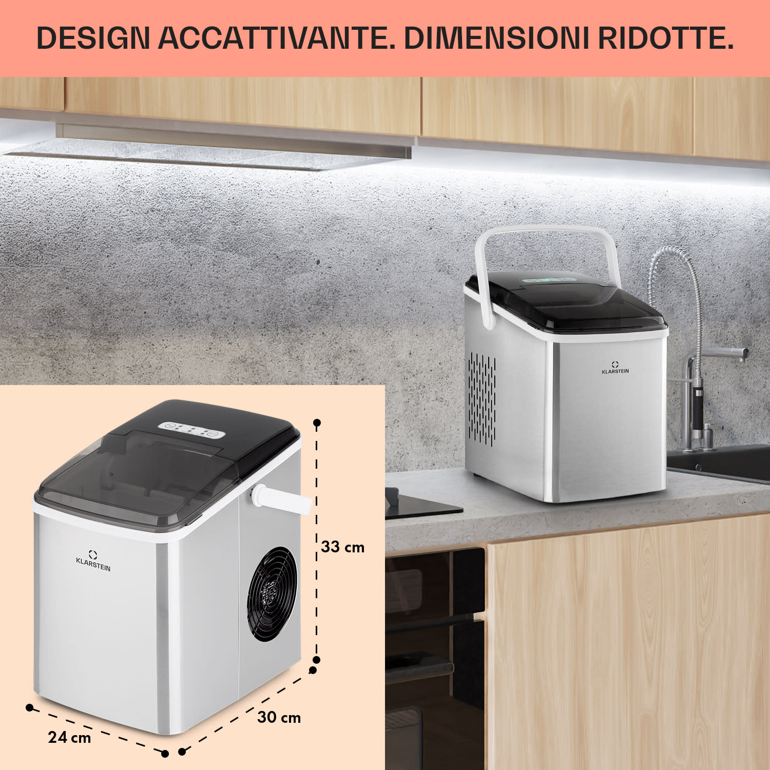 AeroVital Fry Friggitrice ad Aria 1500W 10l 9 Programmi nero/argento 