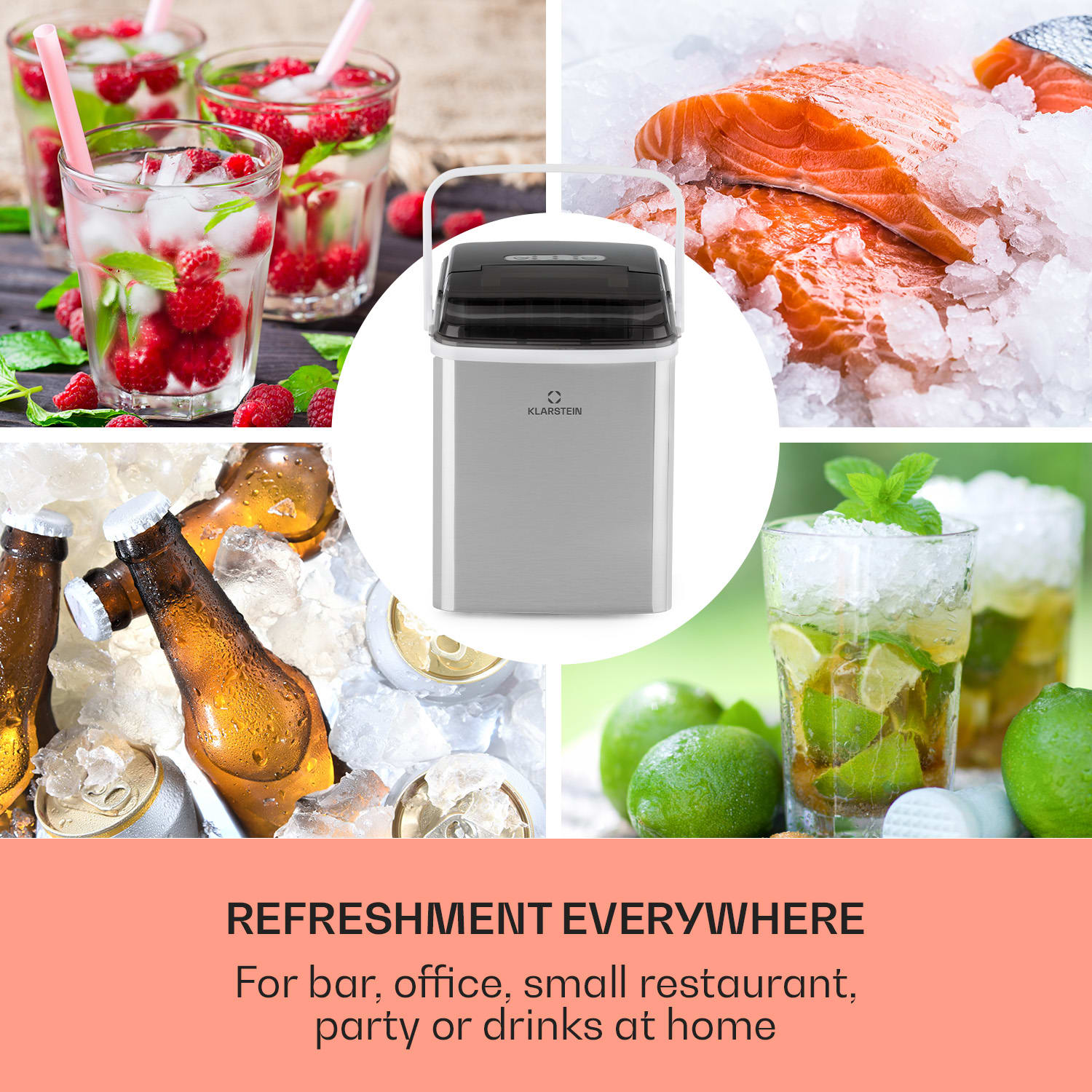 AeroVital Fry Hot Air Fryer 1500W 10l 9 Programmes Black / Silver 