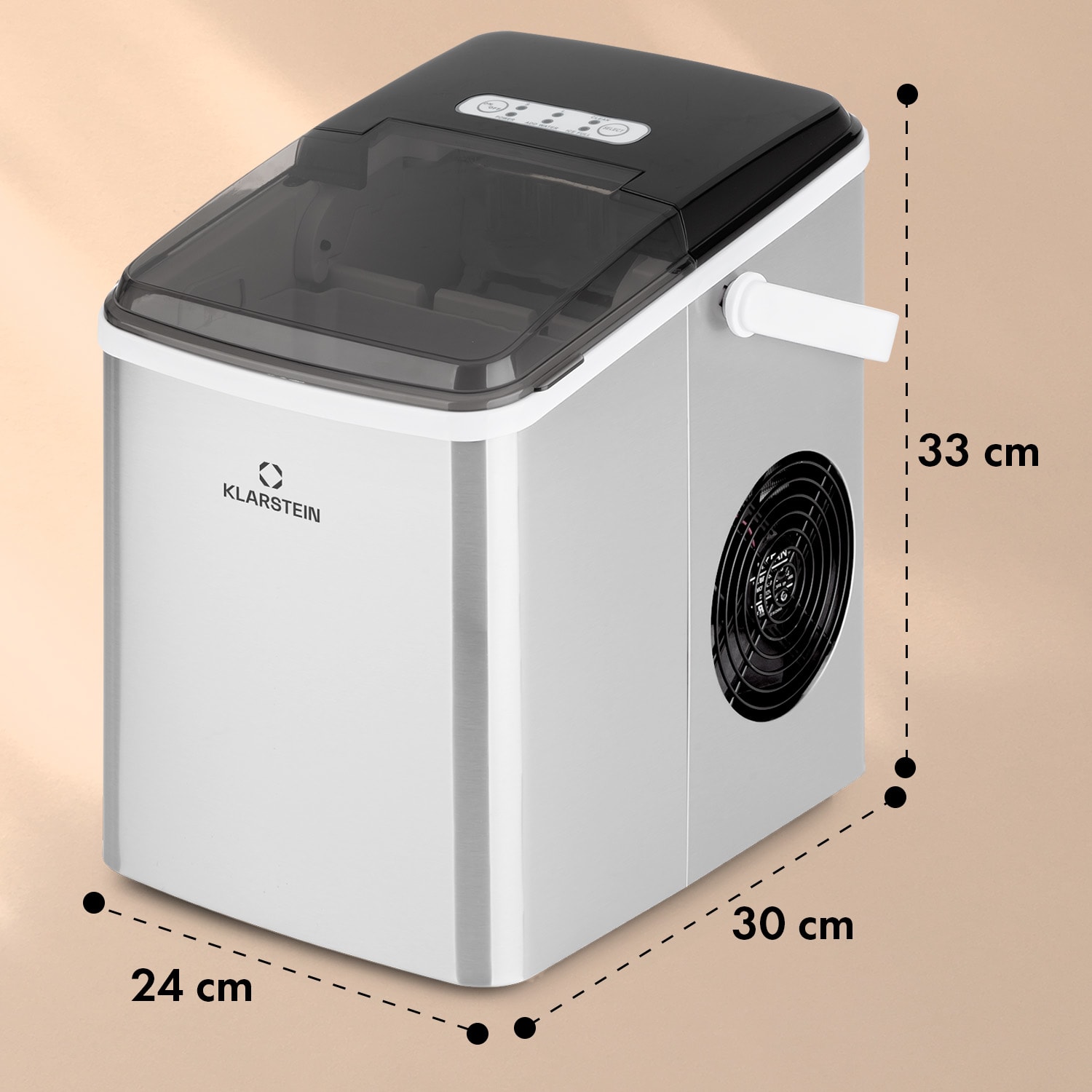 AeroVital Fry Hot Air Fryer 1500W 10l 9 Programmes Black / Silver 
