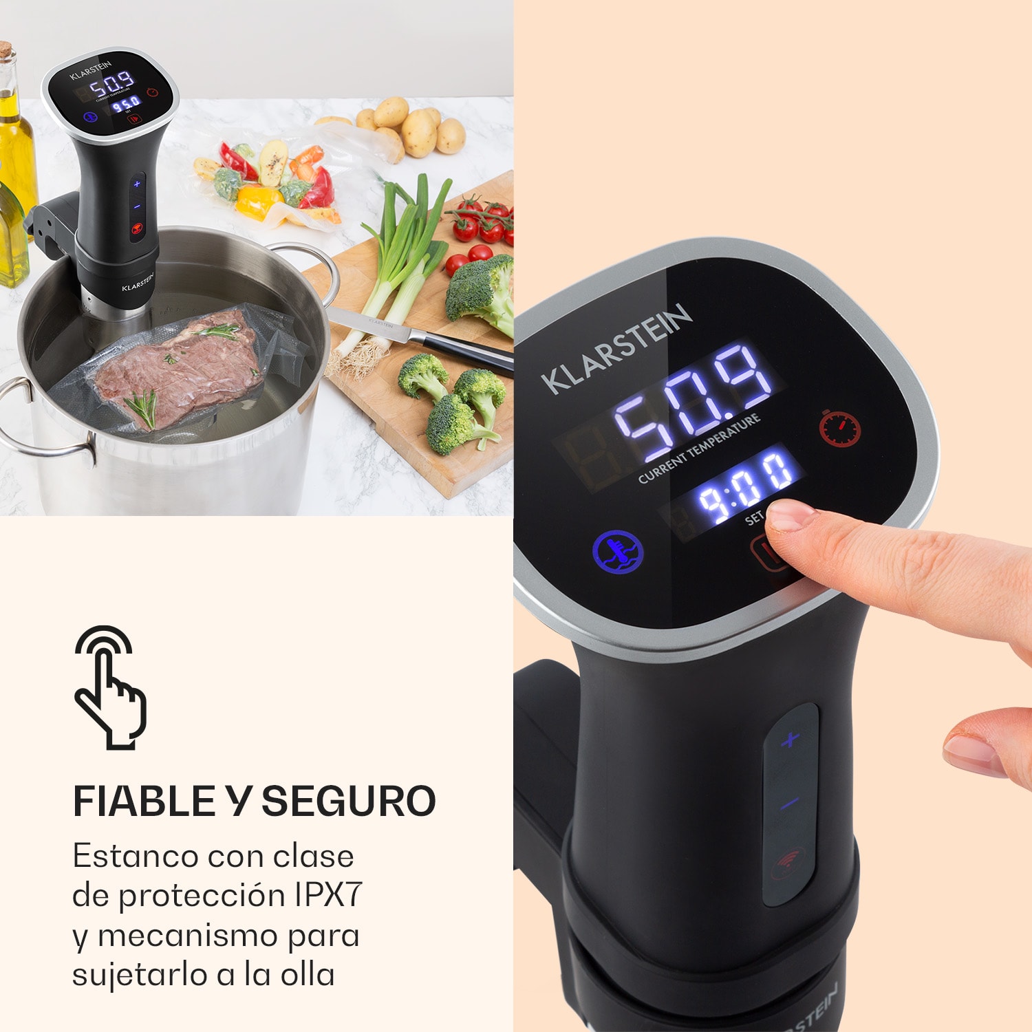 Bomba Sous Vide Quickstick Smart Circulación 3D 20-95 °C 