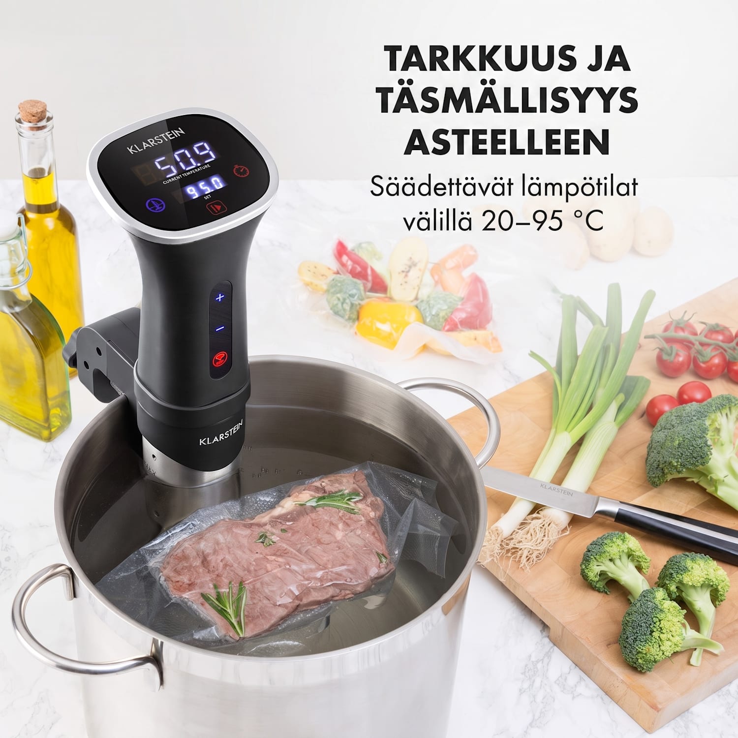 Quickstick Smart -sous vide pumppu 3D Circulation 20–95 °C 