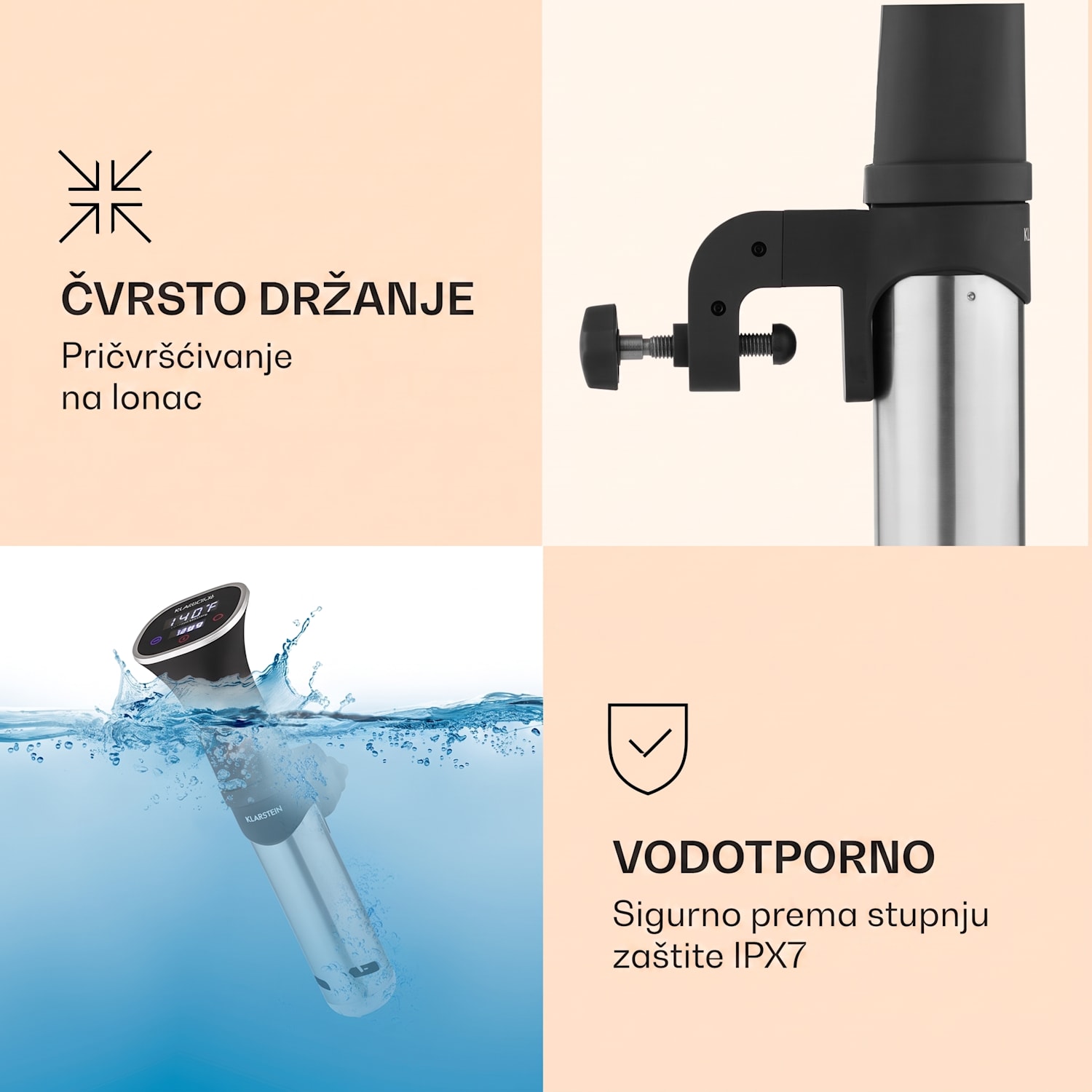 Quickstick Smart, Sous Vide, pumpa, 3D, cirkulacija, 20-95 ° C 