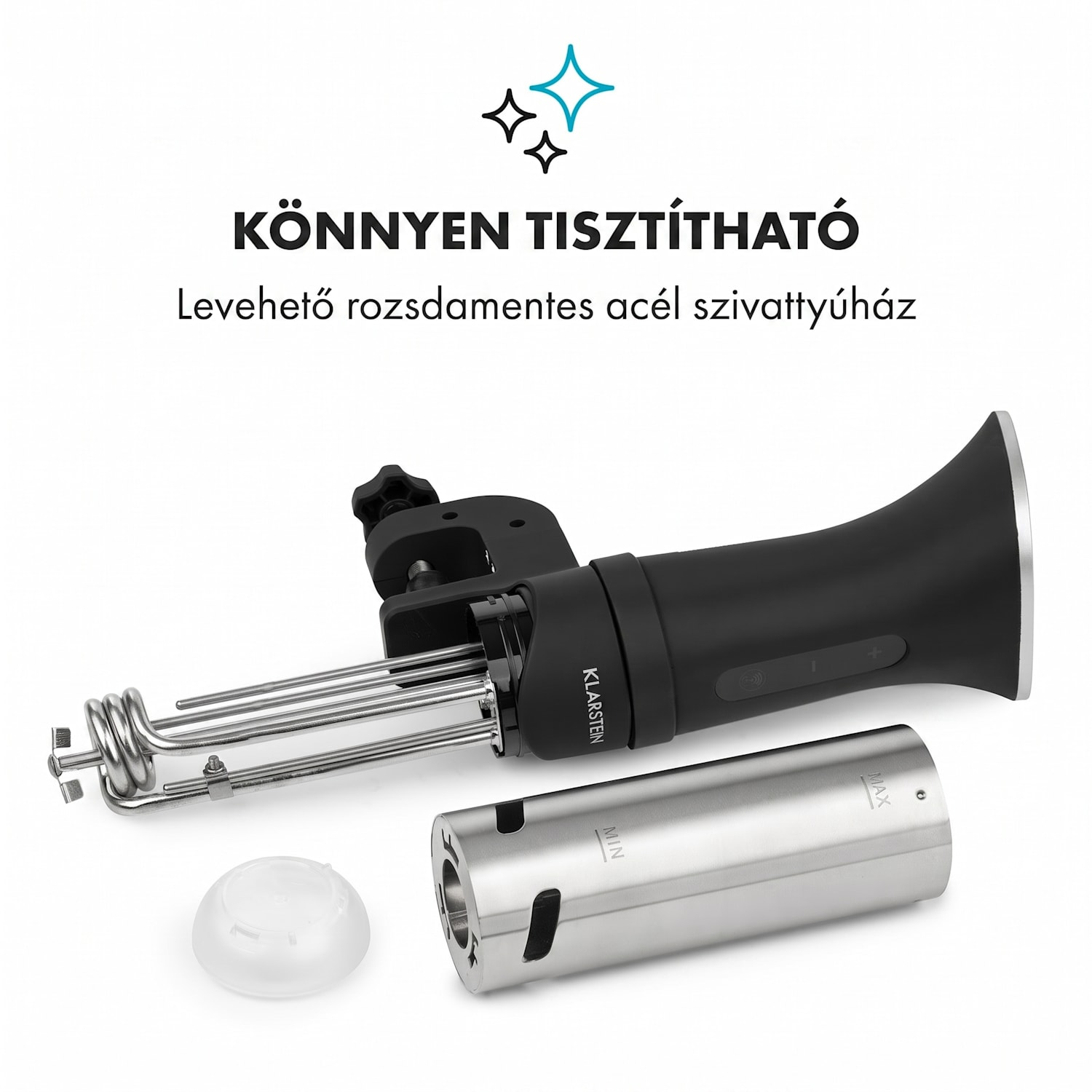 Quickstick Smart, Sous Vide főző, 1200 W, 20-95 °C, 3D keringés 