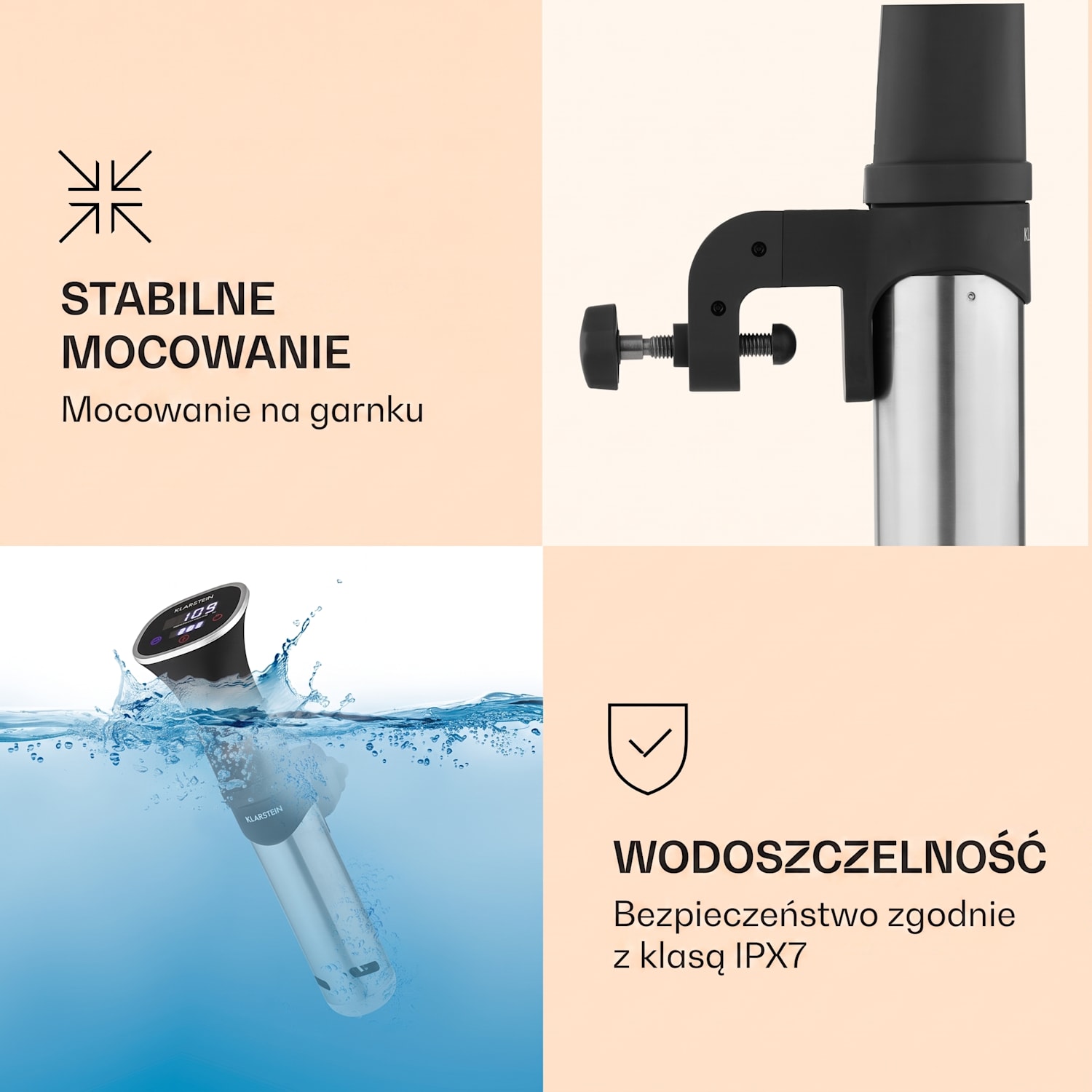 Quickstik Smart, cyrkulator do gotowania sous-vide, pompa 3D, cyrkulacja, 20-95°C 