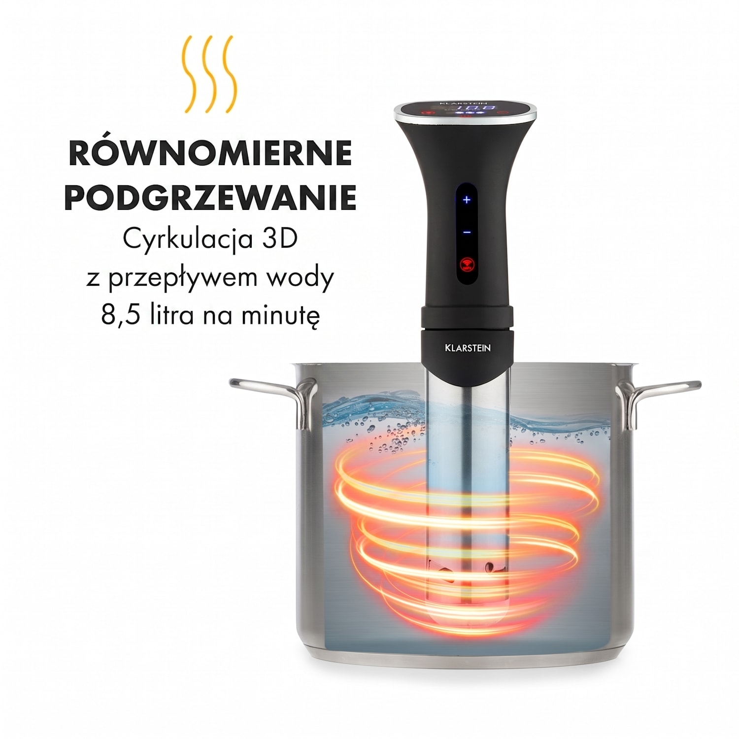 Quickstik Smart, cyrkulator do gotowania sous-vide, pompa 3D, cyrkulacja, 20-95°C 