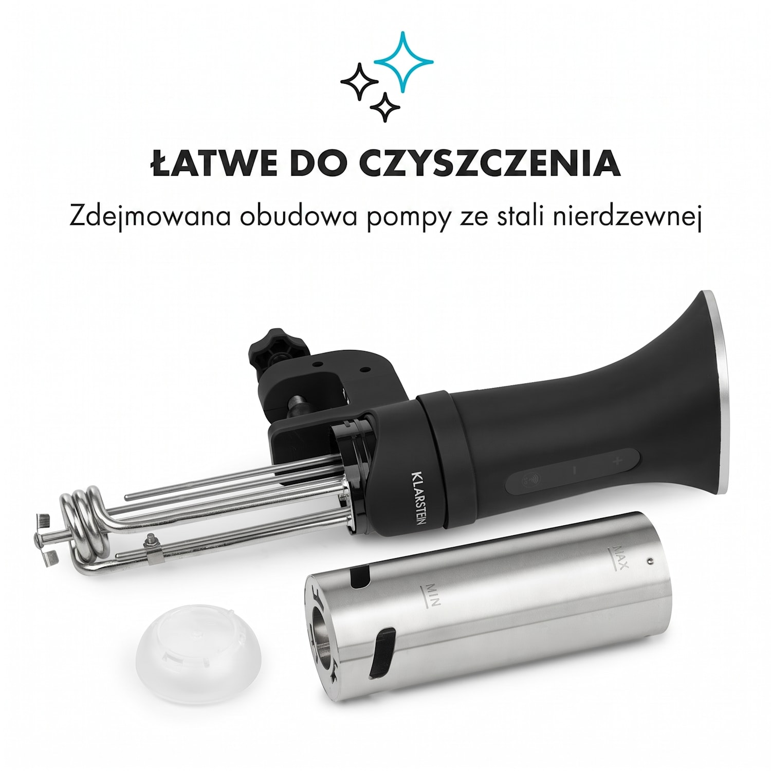 Quickstik Smart, cyrkulator do gotowania sous-vide, pompa 3D, cyrkulacja, 20-95°C 
