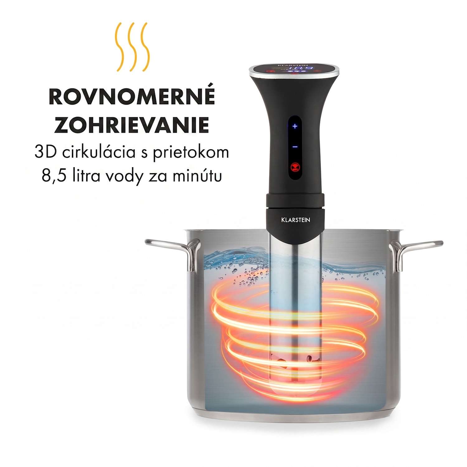 Quickstick Smart, Sous Vide varič, 1200 W, 20-95 °C, 3D cirkulácia 