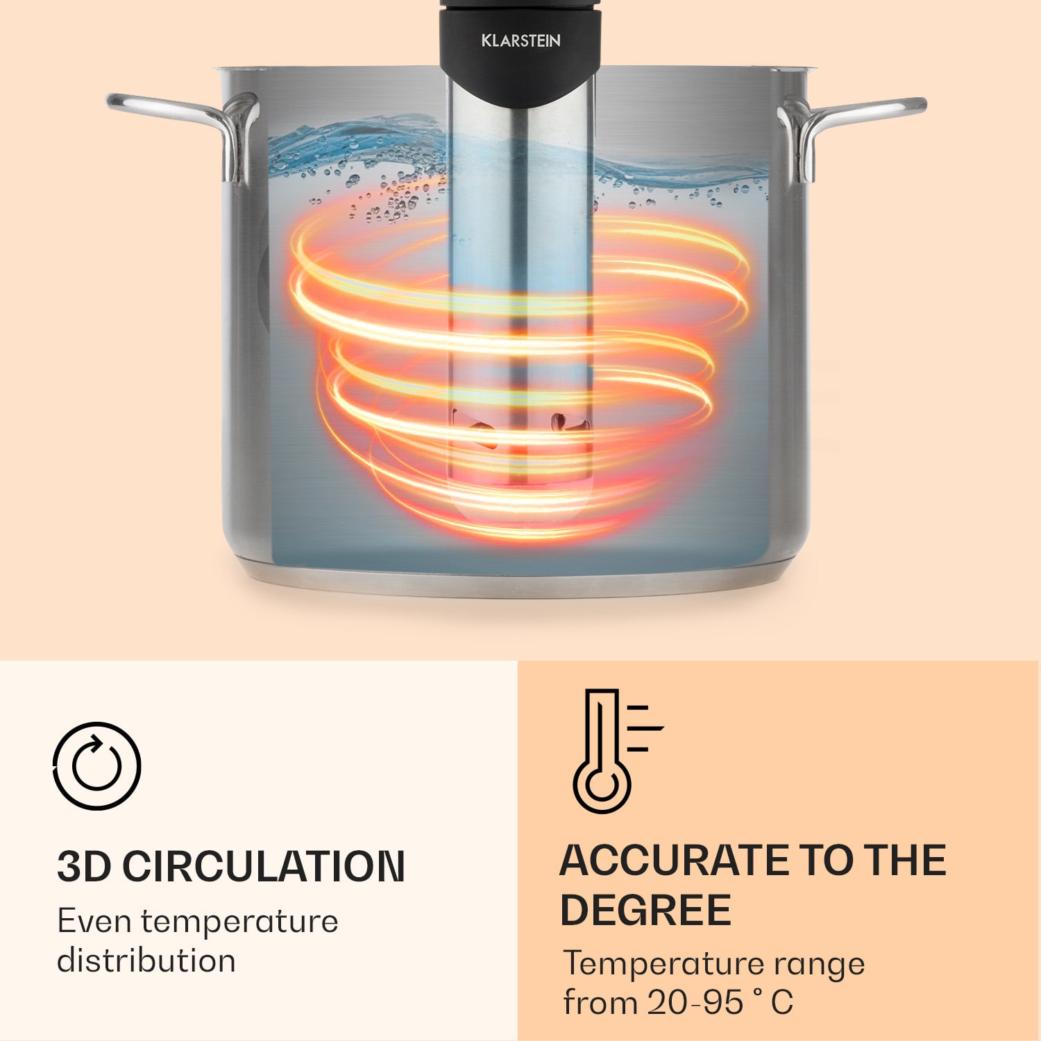 Quickstick Smart, sous vide vaři, 20-95 °C, 3D cirkulace 