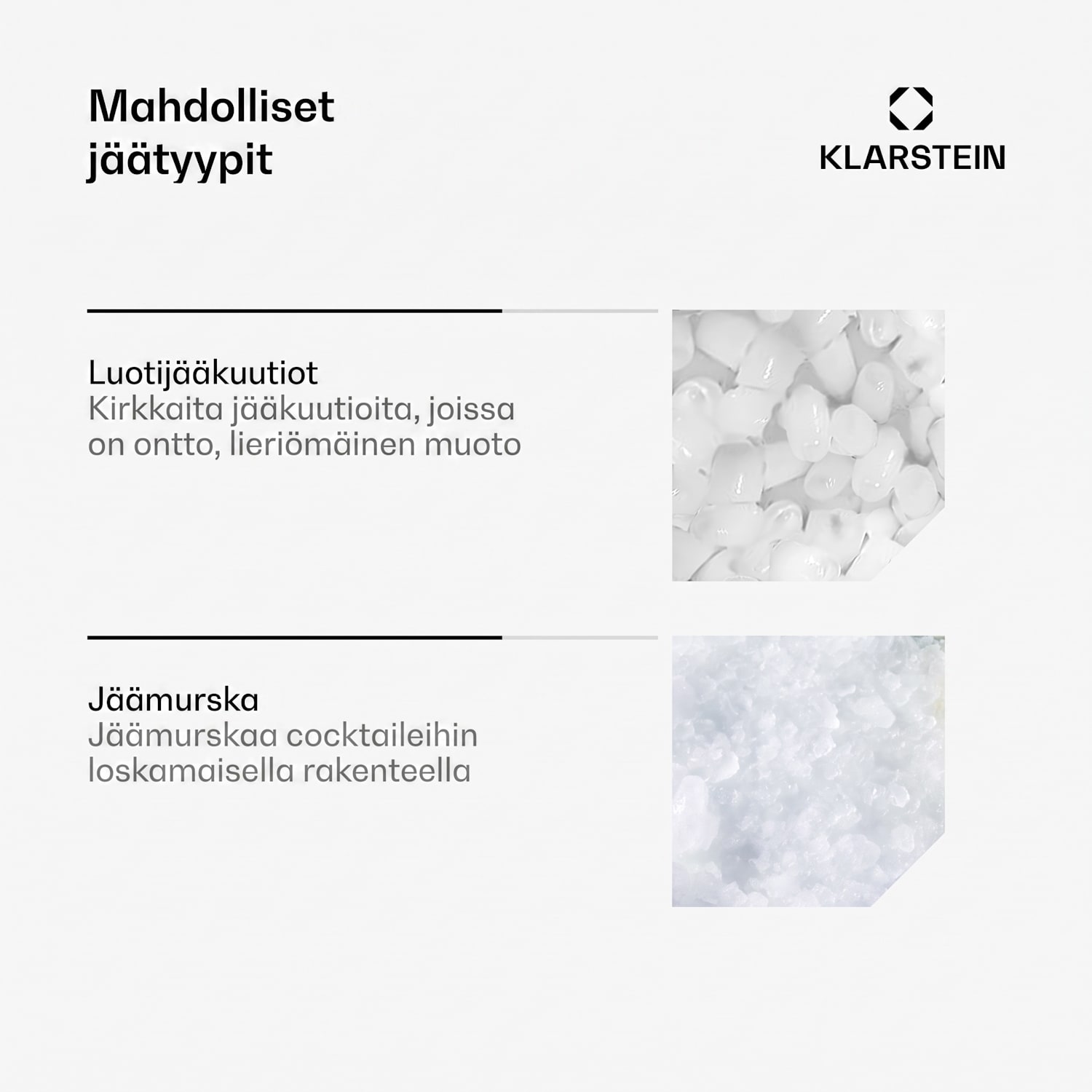 Icefestival Bullet, jääpalakone, 195 W, 1,9 l, 20 kg/24 h luoti | Ruostumaton Teräs