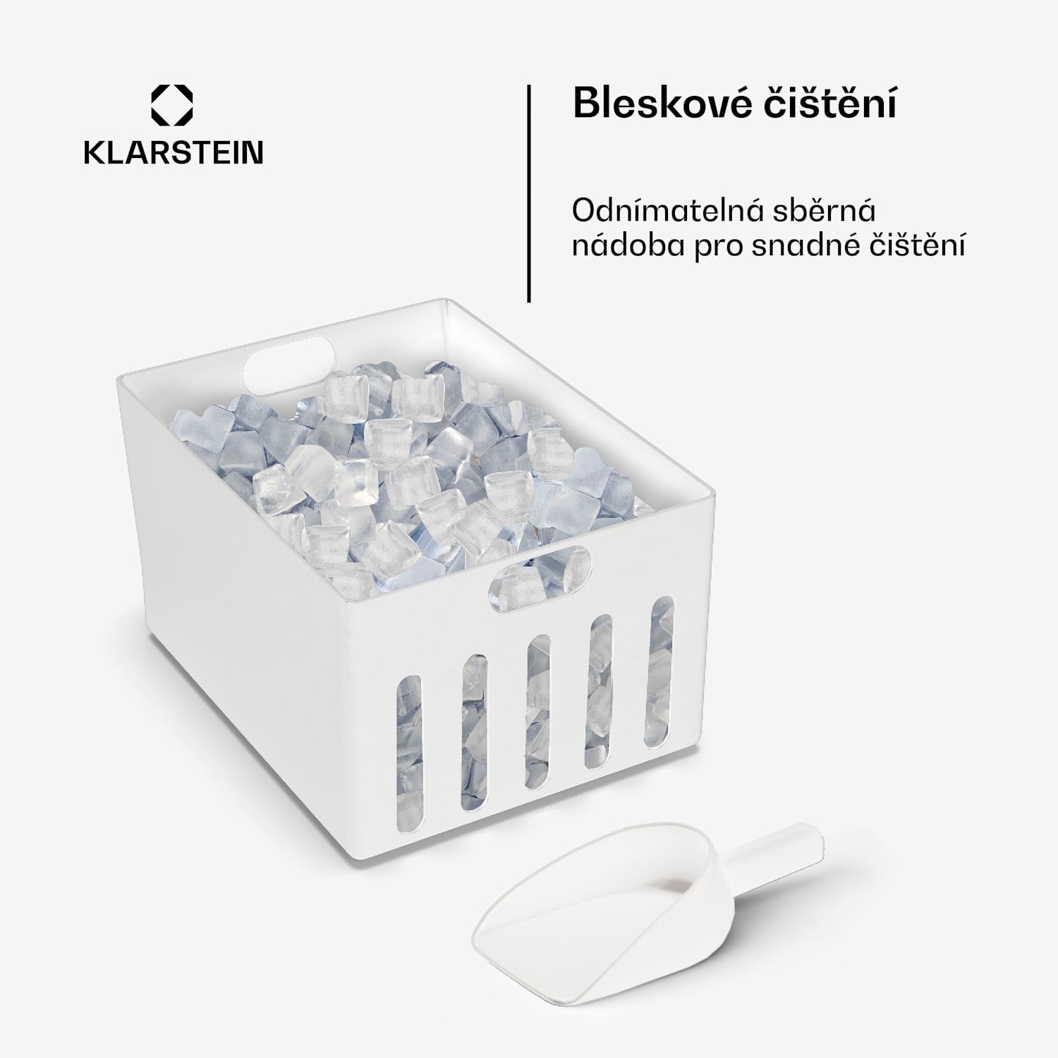 Icefestival Cube, výrobník ledu, 195 W, 1,9 l, 20 kg/24 h ledové kostky | Nerezová ocel