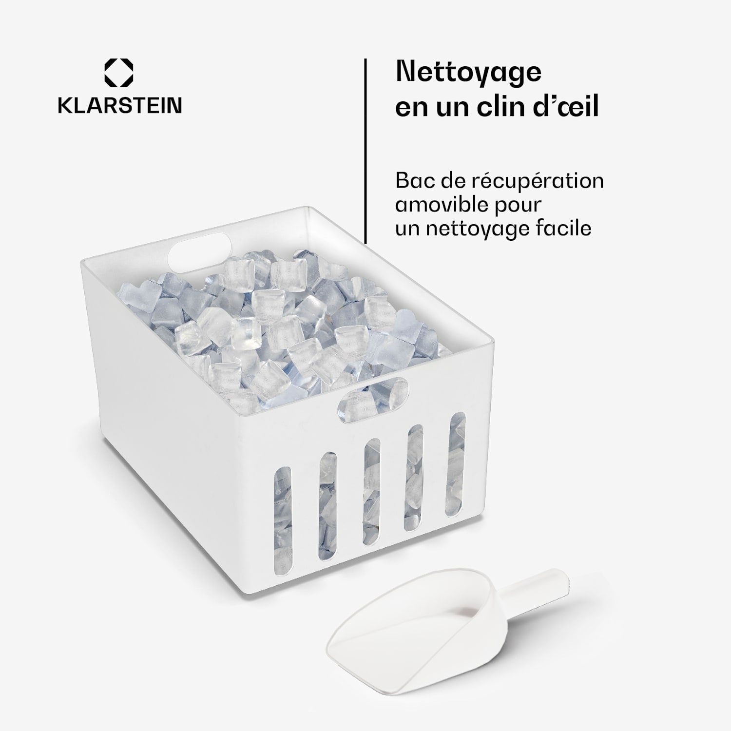 Icefestival Cube machine à glaçons 400 W 1,9 L 20 kg/24 h glaçons | Acier Inoxydable