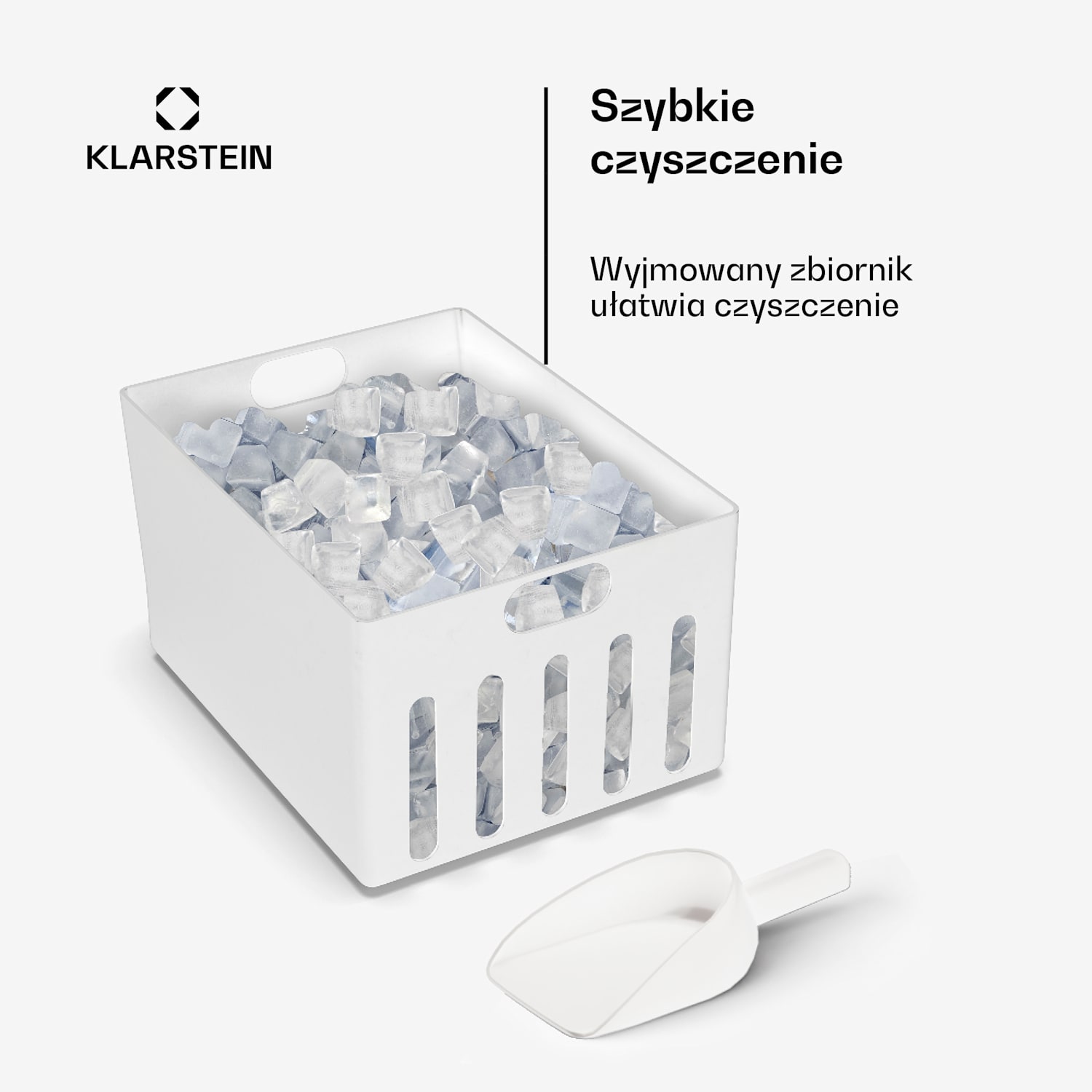 Icefestival Cube, kostkarka do lodu, 195 W, 1,9 l, 20 kg/24 h kostki lodu | Stal nierdzewna