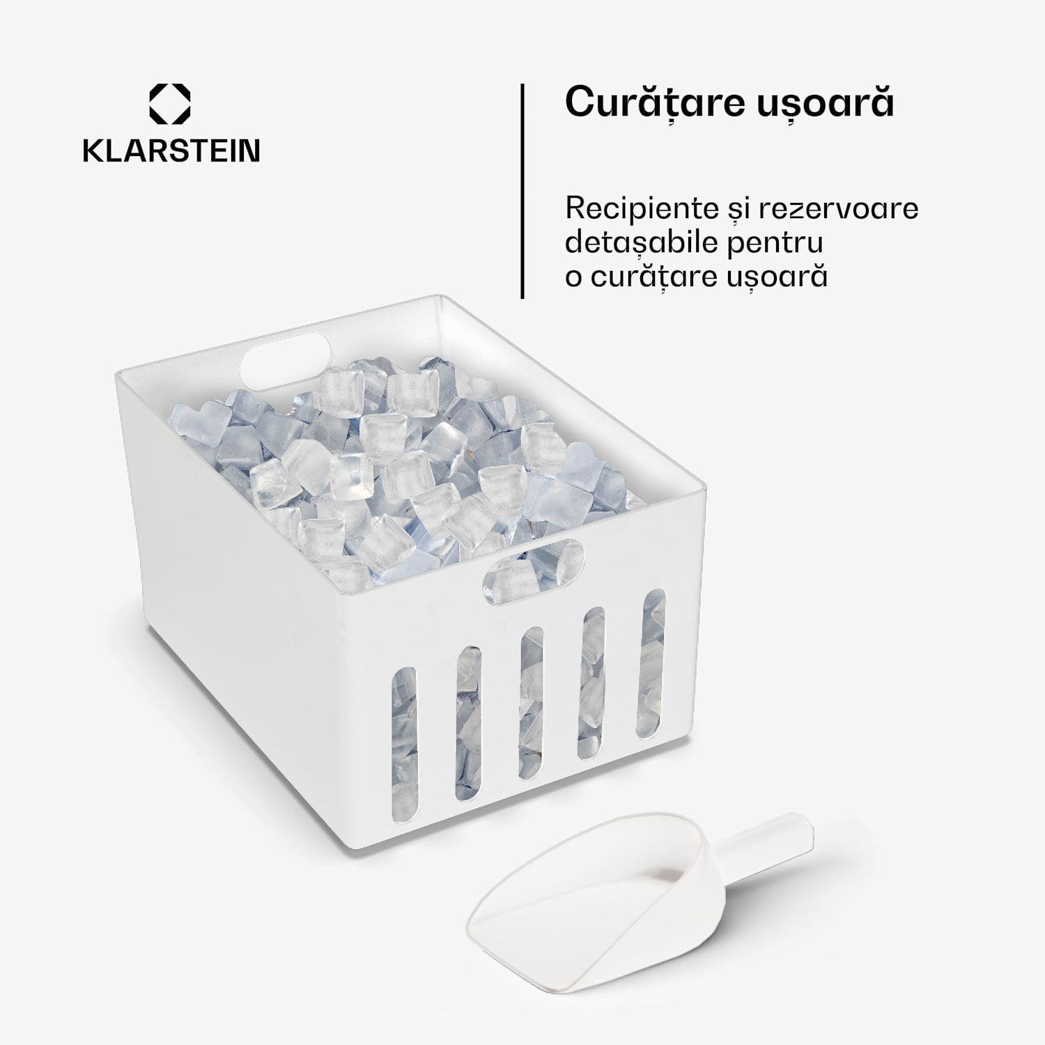 Icefestival Cube, mașină de făcut gheață, 195 W, 1,9 litri, 20 kg în 24 ore cuburi de gheata | Oțel inoxidabil