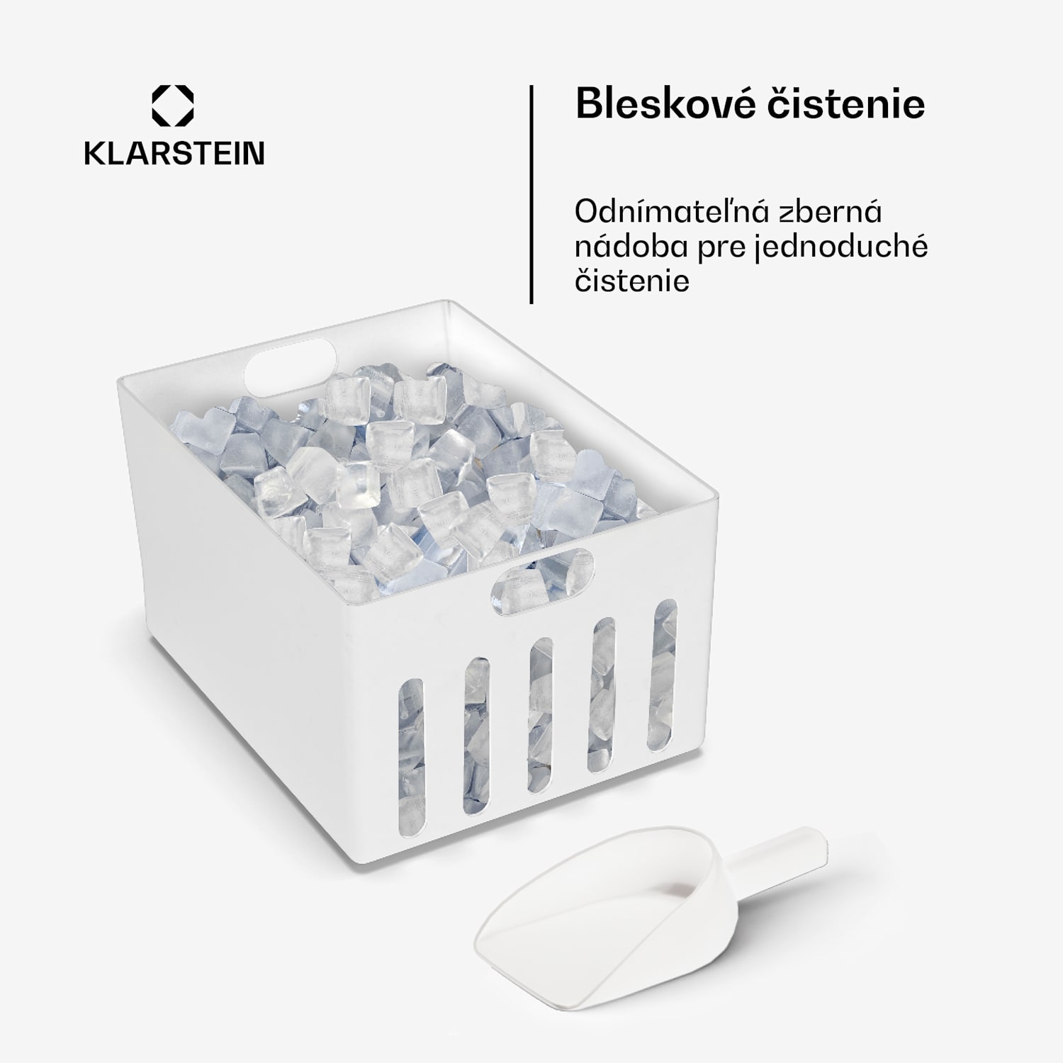 Icefestival Cube, výrobník ľadu, 195 W, nádrž 1,9 l, 20 kg/24 h kocky ľadu | Nehrdzavejúca oceľ