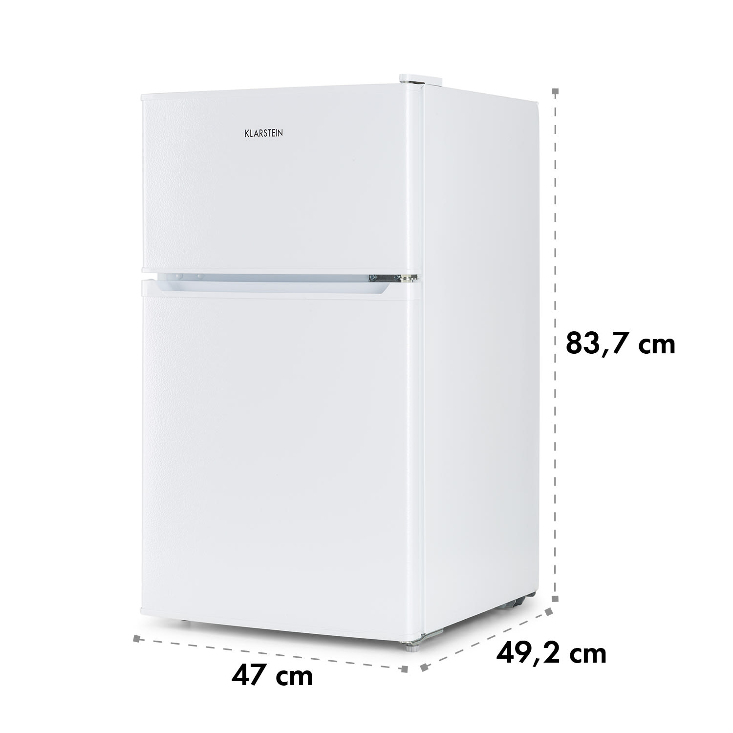 Big Daddy Cool, kombinovaná lednice, 61 l/26 l, 40 dB, energetická třída F, bílá
