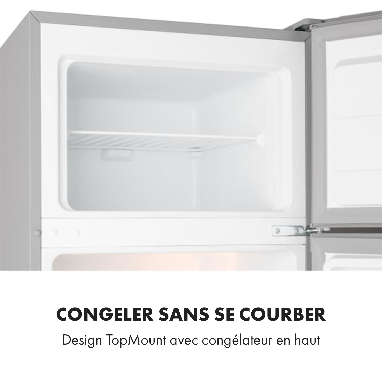 Big Daddy L Combiné réfrigérateur congélateur 207L Classe A++ - inox 