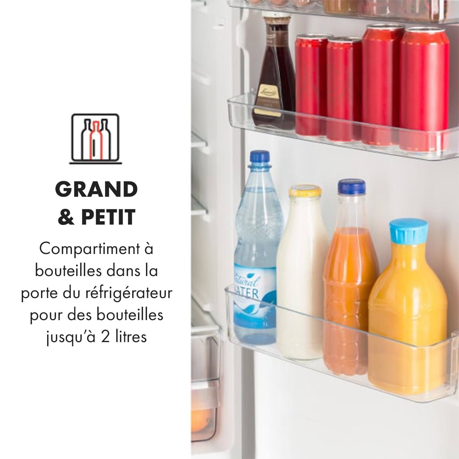 Big Daddy L Combiné réfrigérateur congélateur 207L Classe A++ - inox 