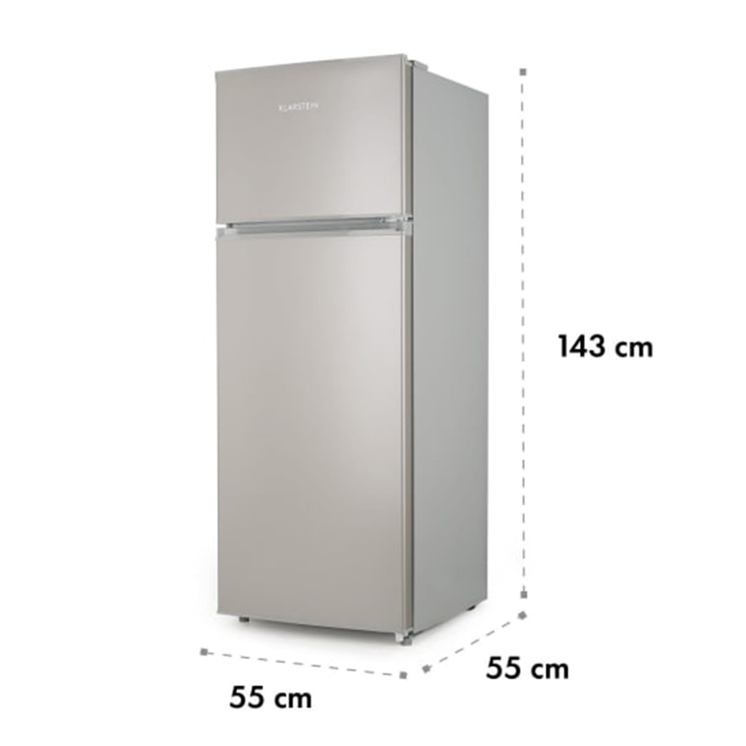 Big Daddy L Combiné réfrigérateur congélateur 207L Classe A++ - inox 