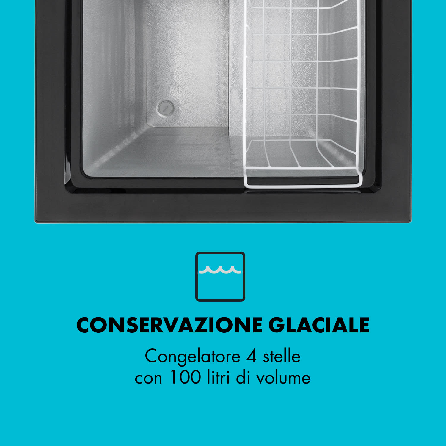 Iceblokk 100 Congelatore Freezer 100 L 75 W 100 Ltr | Nero