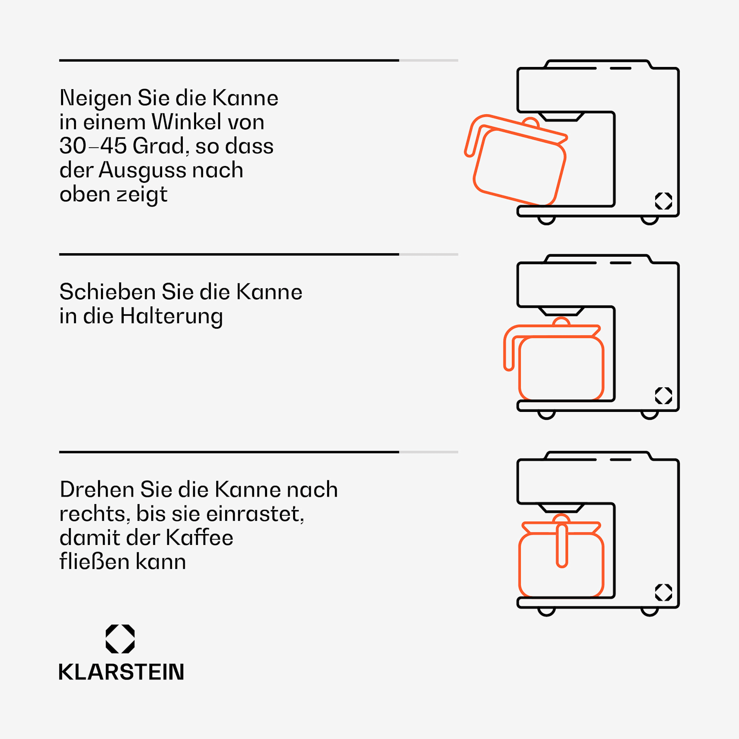 Kaffeemaschine Arabica 800W EasyTouch Control silber/schwarz Rot
