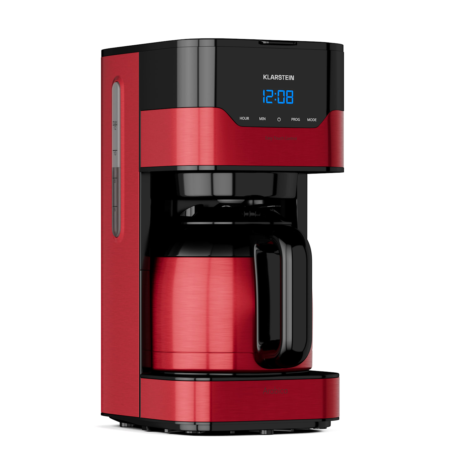Arabica koffiezetapparaat 800W EasyTouch Control zilver/zwart Rood