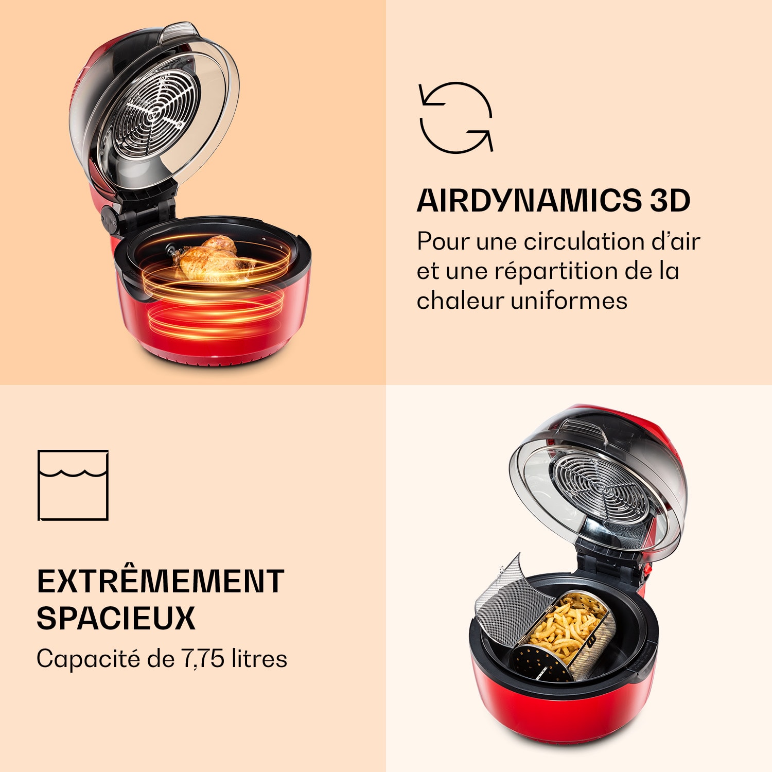 Master Jerky 500 voedseldroger 3000W 30-90 °C 24h-timer rvs zilver 32 stages