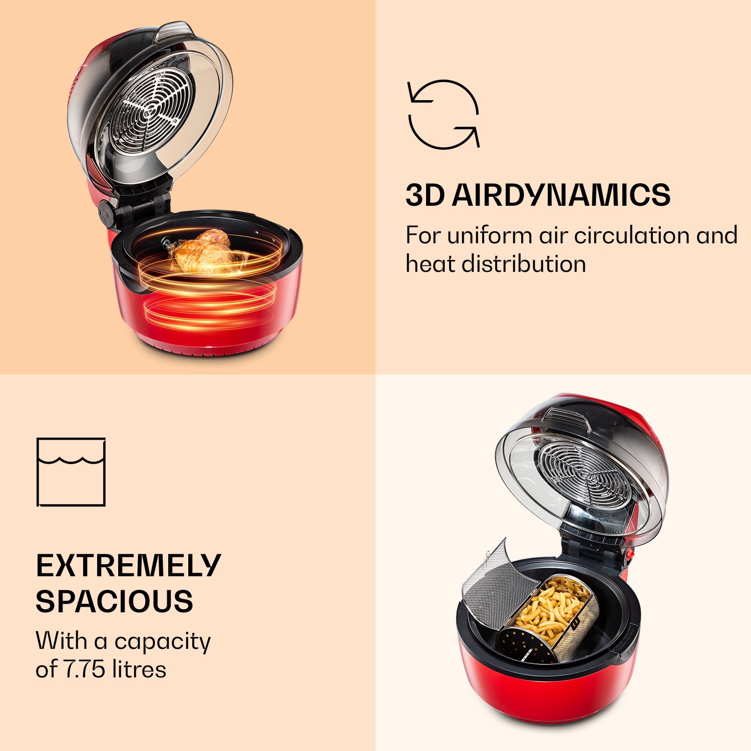 Master Jerky 500 voedseldroger 3000W 30-90 °C 24h-timer rvs zilver 32 stages