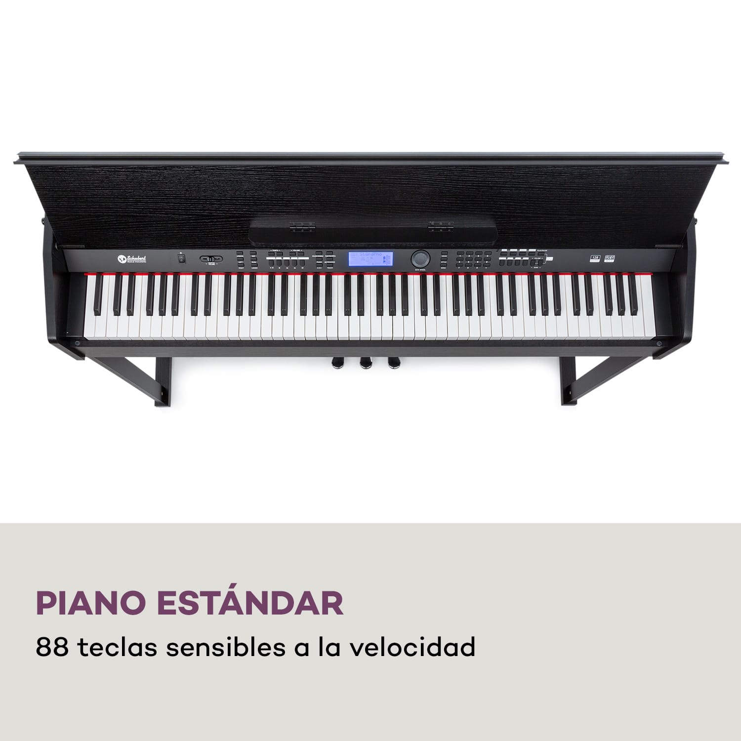 Subi 88 Harmony Piano electrónico 88 Teclas Mecanismo de martillo 160 Ritmos 80 canciones demo 