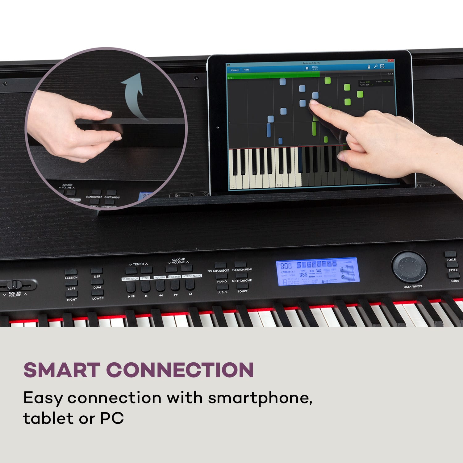 SCHUBERT Subi 88 Harmony, pian digital, 88 taste, mecanism cu ciocan, 160 ritmuri, 80 melodii demo 