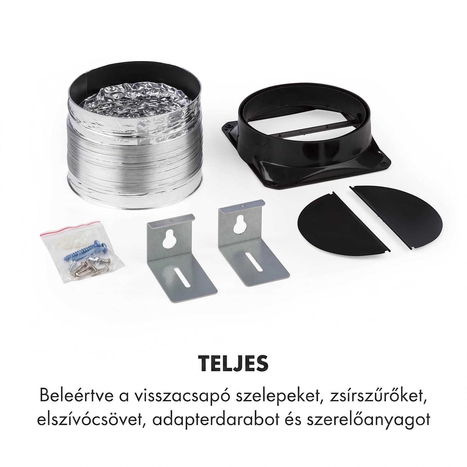 Mariana 60, kihúzható páraelszívó, 60 cm, 500 m³/ó, elszívás, LED, fekete 60 cm | Fekete