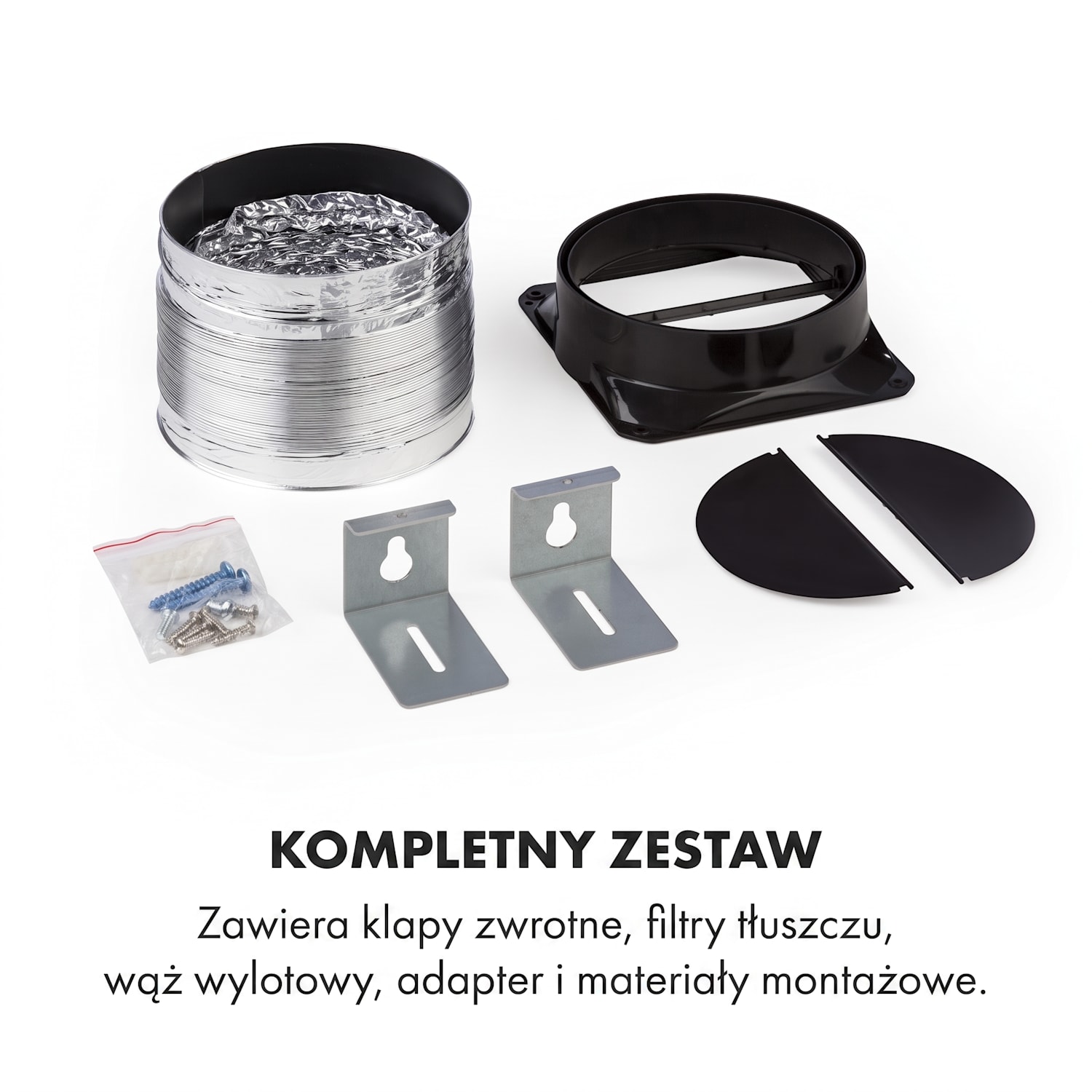Mariana 60, okap kuchenny teleskopowy, 60 cm, 500 m³/h, LED, kolor czarny 60 cm | Czarny
