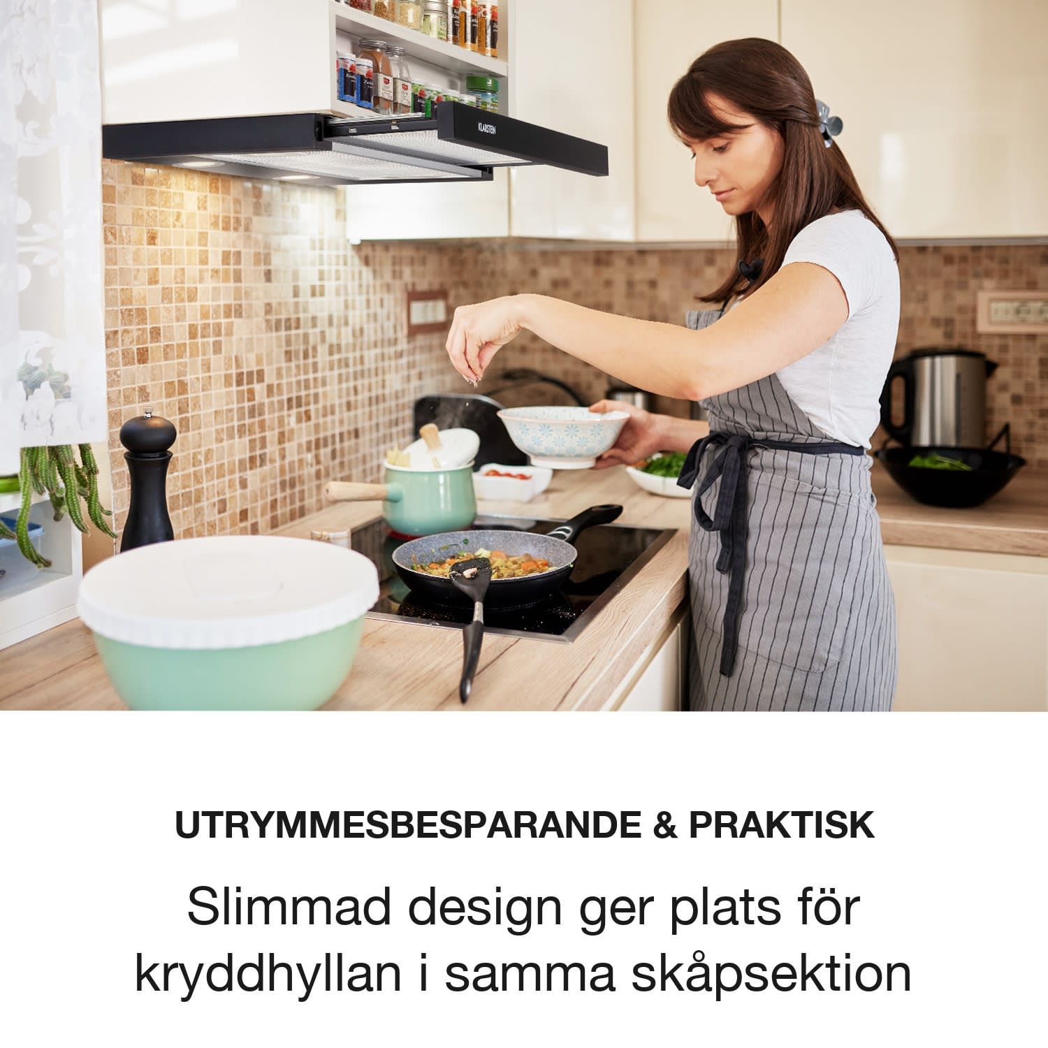 Mariana 60 Köksfläkt 500 m³/h frånluft LED 